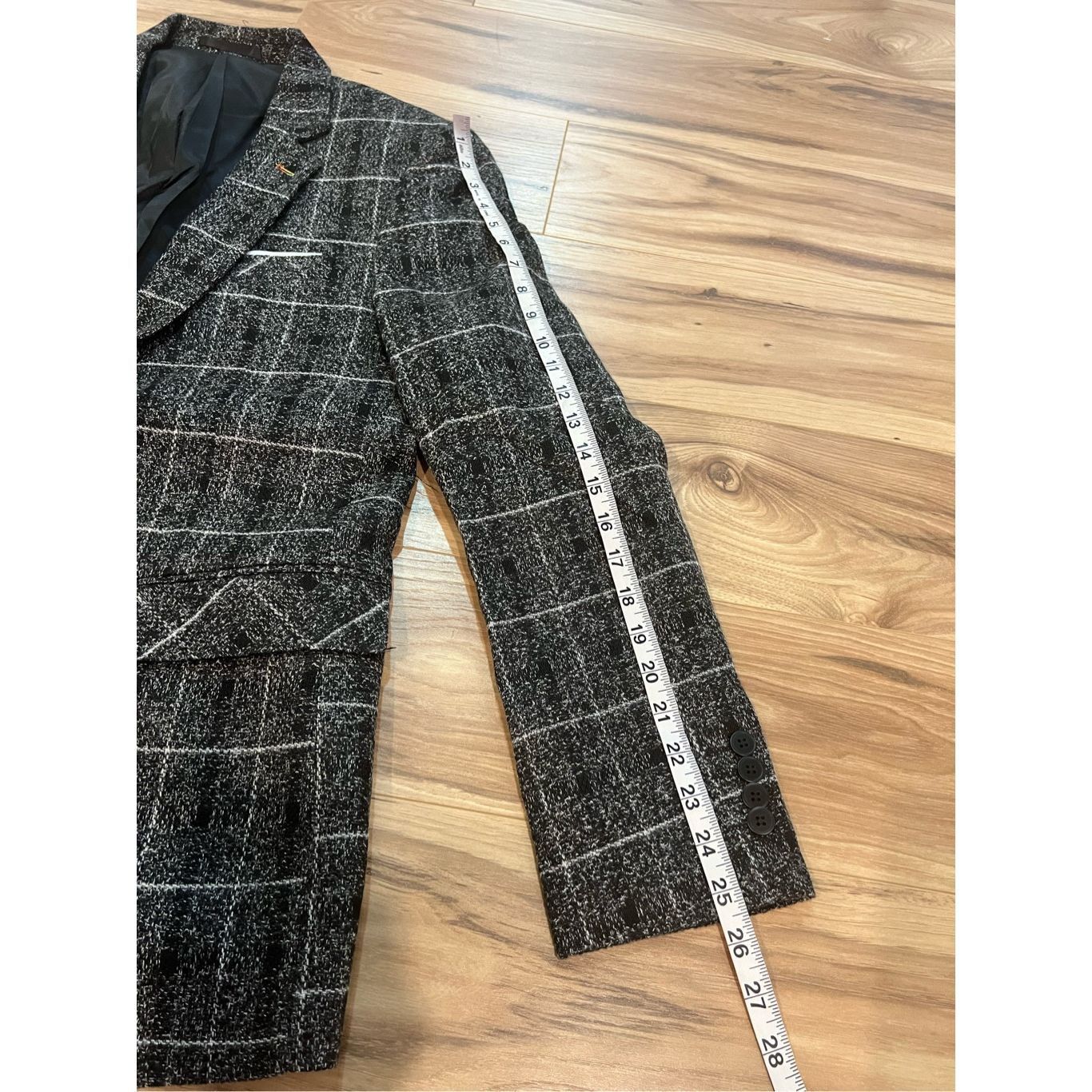 Other Proper Pair NWT mens long sleeve Blazer Sport Coat Charcoal Size 48R - 4 Thumbnail