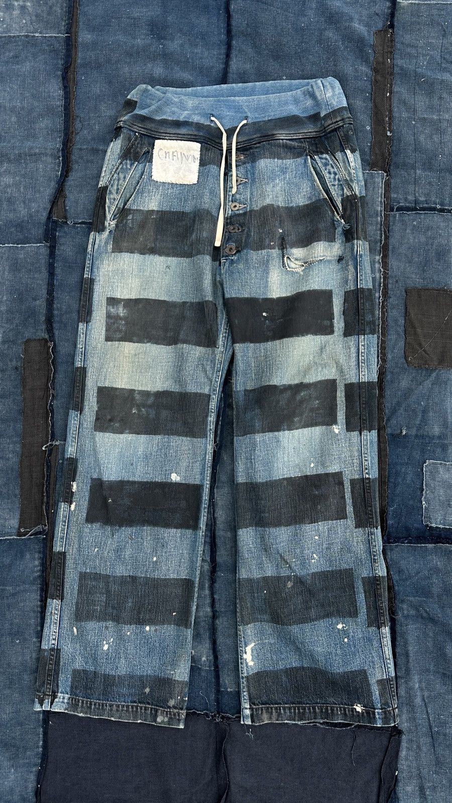 Kapital Kapital Kountry redux Prisoner Painted prison Denim Pant Size US 34 / EU 50 - 2 Thumbnail
