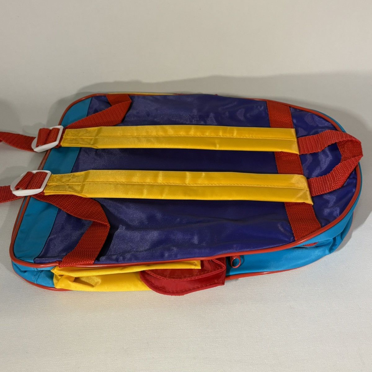 Vintage Vintage 90s Mr. Men Mr. Funny Kidz Biz Purple Green Backpack Size ONE SIZE - 15 Thumbnail
