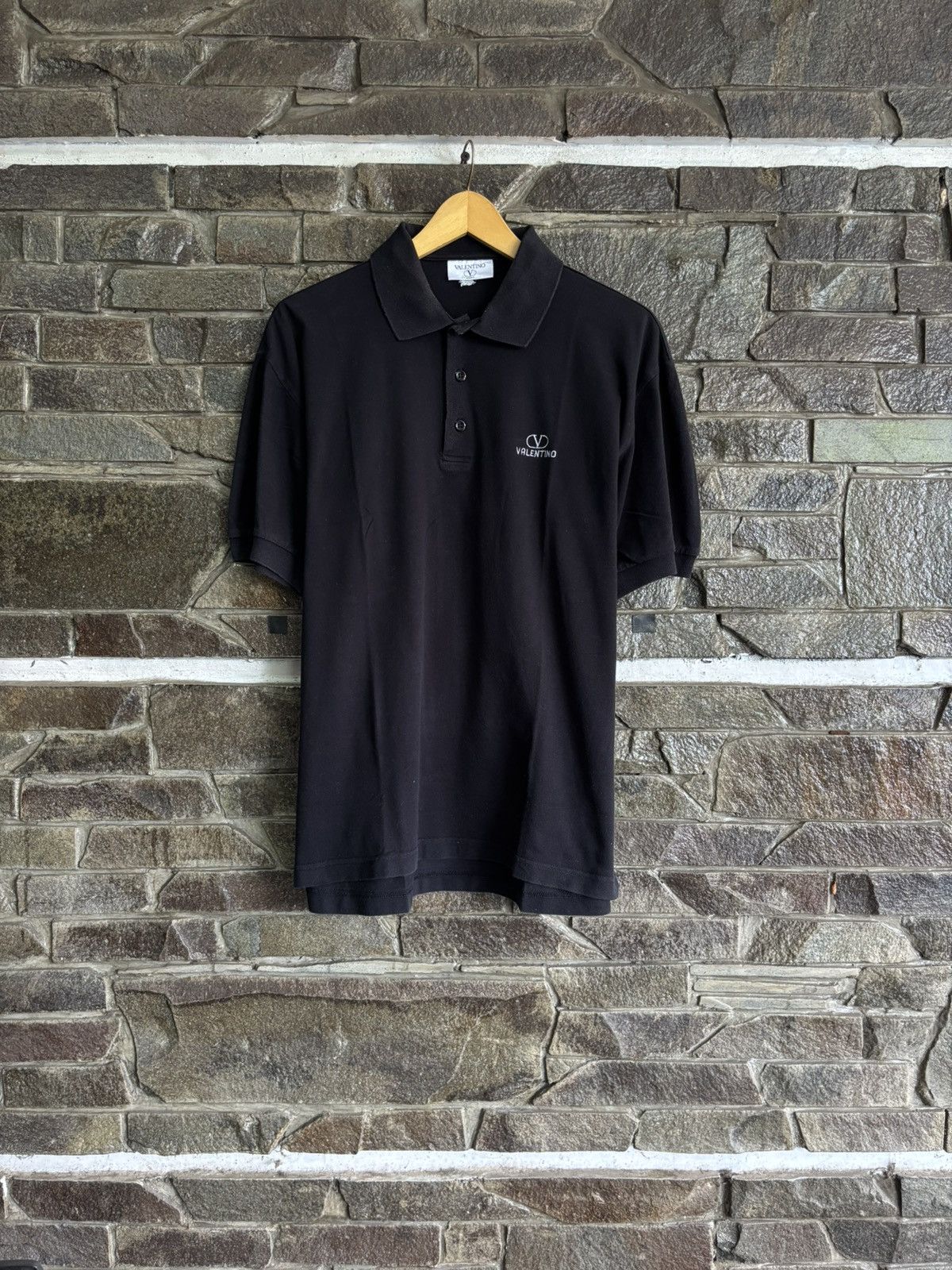 Valentino Valentino Studio Luxury Vintage Polo Small Logo Size US L / EU 52-54 / 3 - 2 Thumbnail