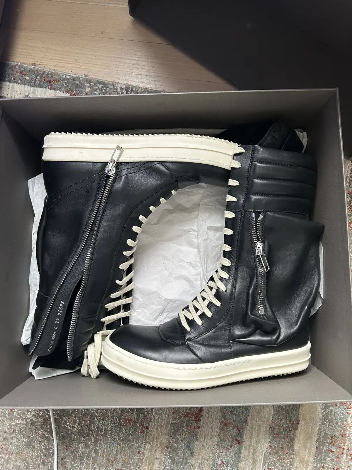 Rick Owens Black Rick owens Cargobaskets Size US 9 / EU 42 - 7 Thumbnail