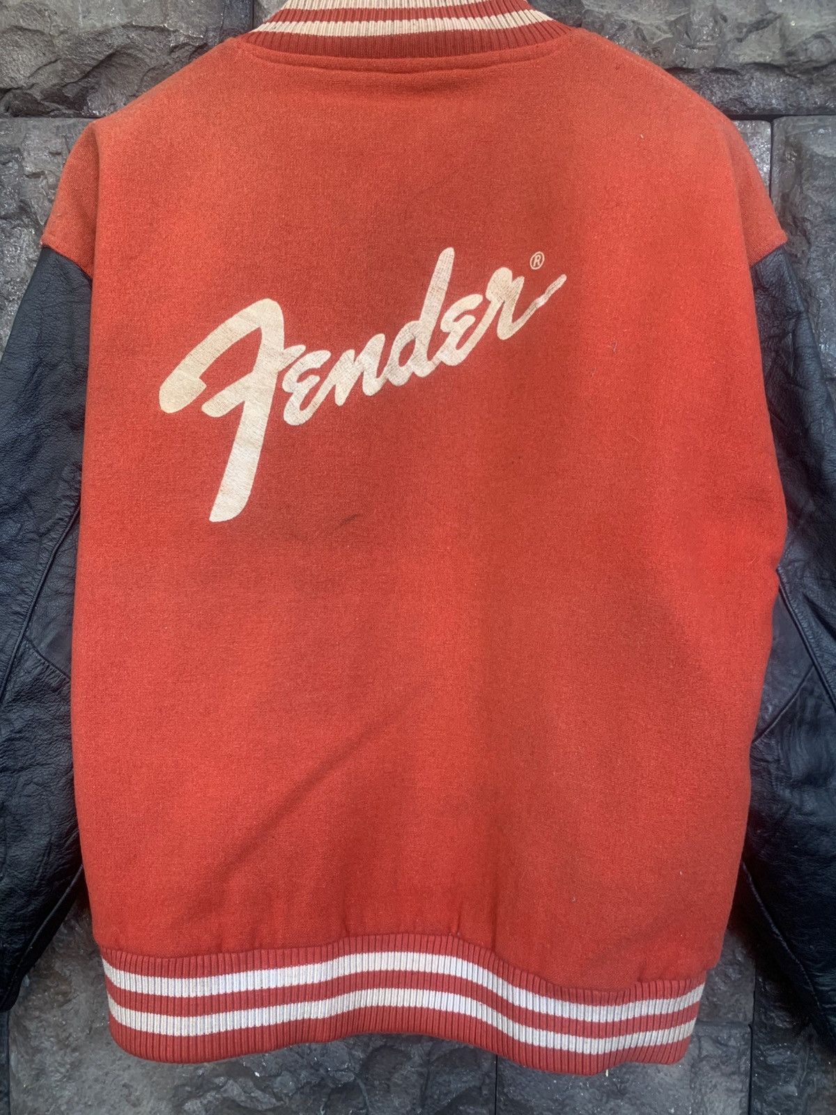 Fender Vintage Fender Varsity Wool Leather Jacket Size US M / EU 48-50 / 2 - 3 Thumbnail
