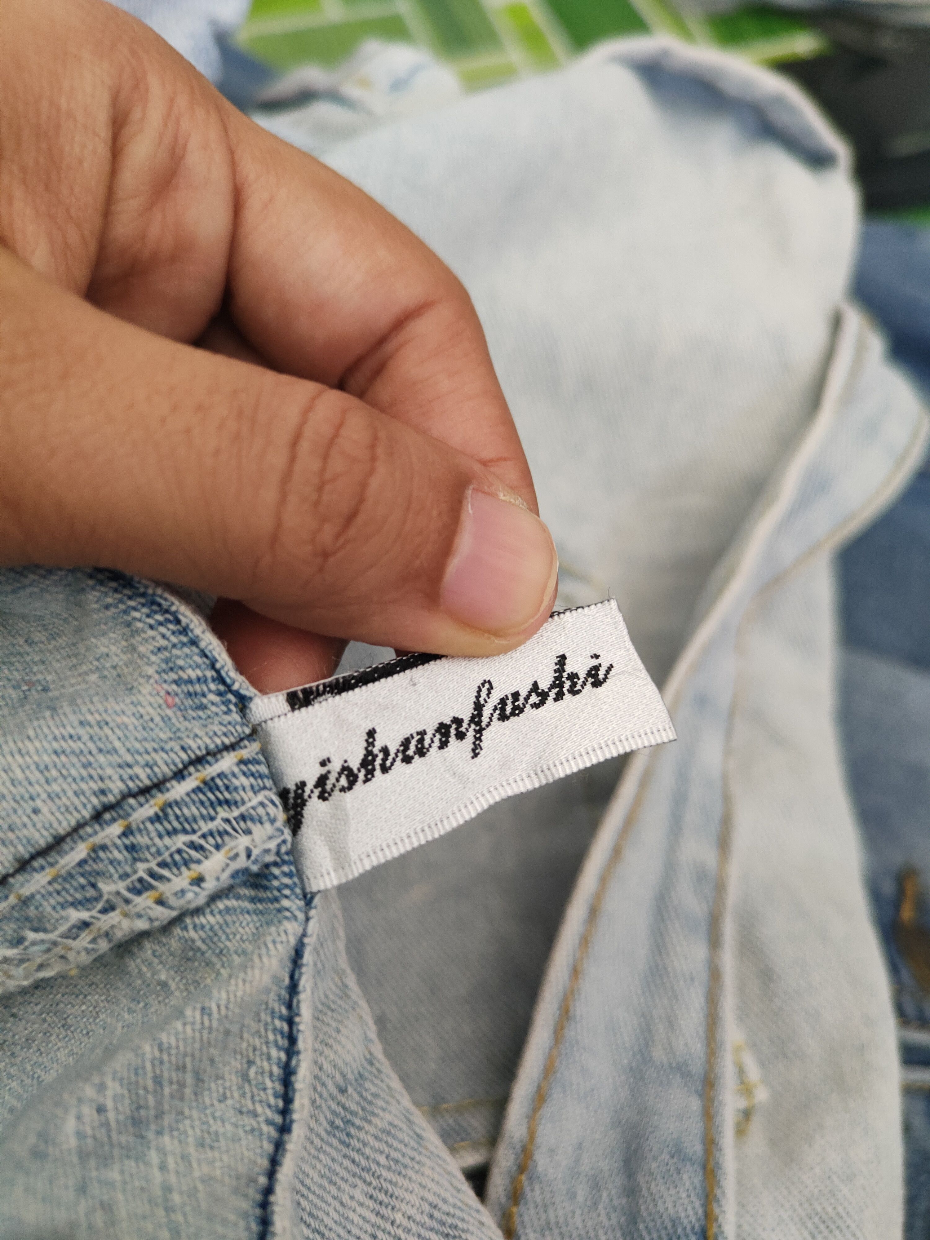 Japanese Brand × Vintage Yishanfushi Light Blue Denim Shortall Jumpsuits Size 28" / US 6 / IT 42 - 13 Thumbnail