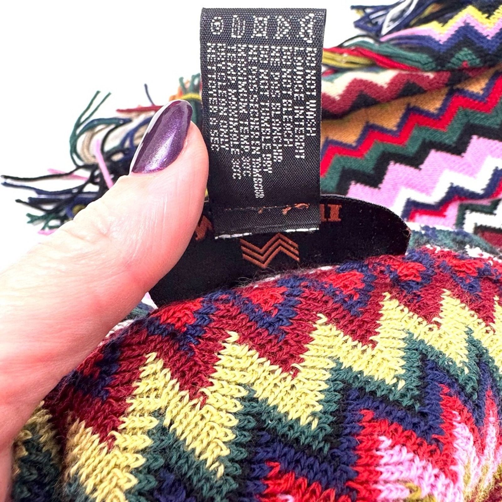 Missoni Missoni beautiful flames stitch one size hat and scarf Size ONE SIZE - 12 Thumbnail