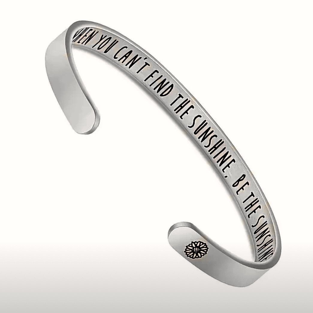 Other Stainless Steel Inspirational cuff bracelet Size ONE SIZE - 3 Thumbnail