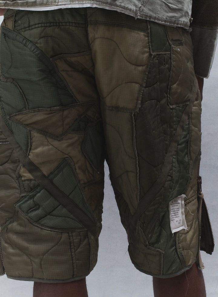 Greg Lauren $1525 Greg Lauren Mixed Puffer Zip Short Size US 34 / EU 50 - 5 Thumbnail