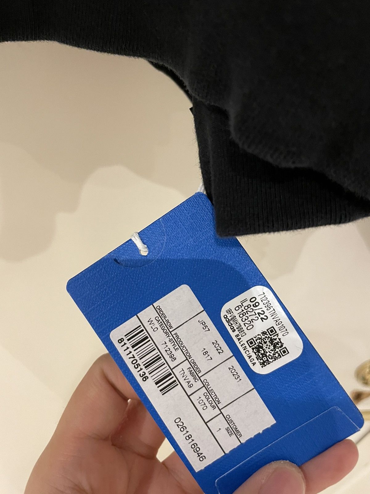 Adidas × Balenciaga BALENCIAGA ADIDAS HOODIE LARGE FIT IN BLACK Size US S / EU 44-46 / 1 - 5 Thumbnail