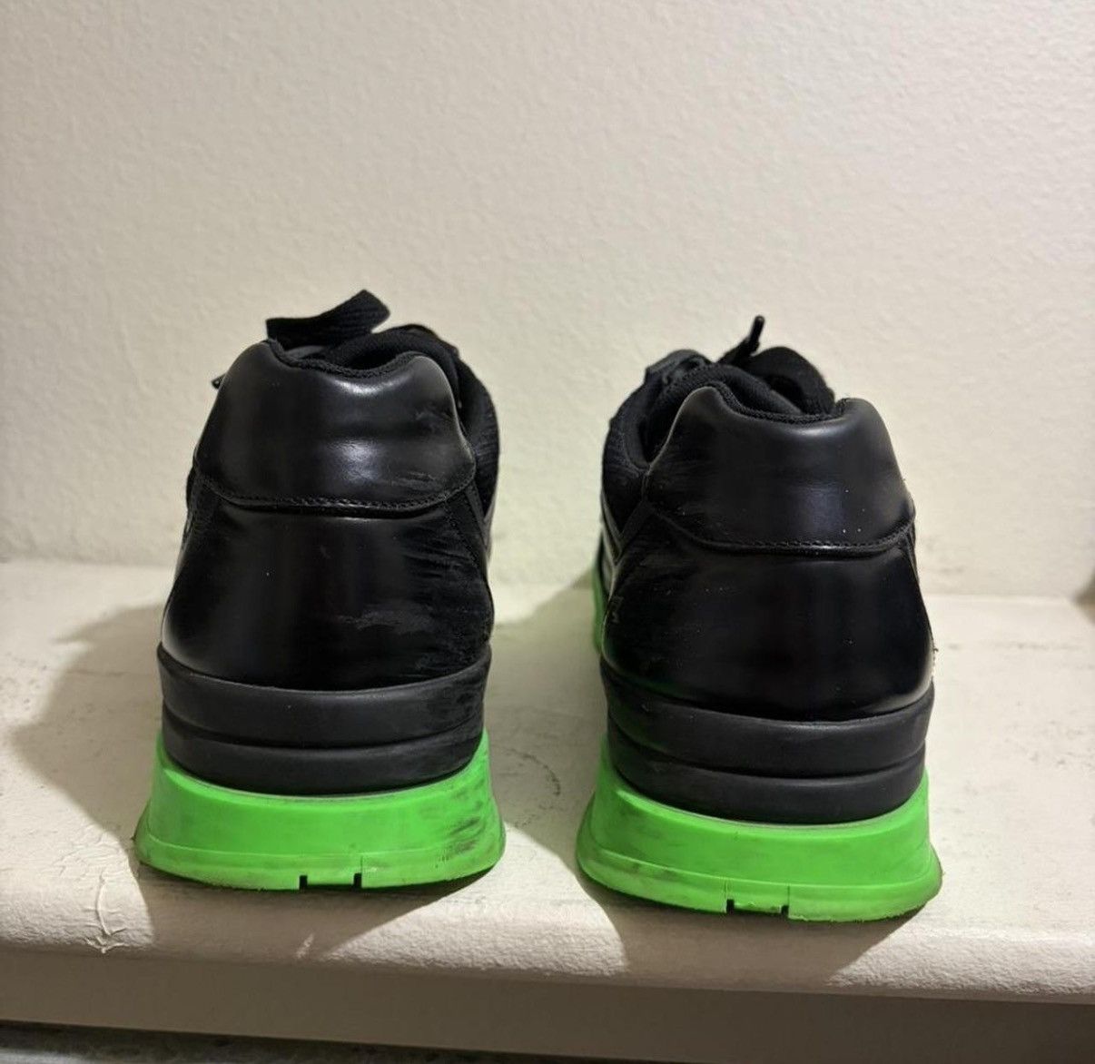 Prada Prada Green and Black Sneakers Size US 11 / EU 44 - 4 Thumbnail