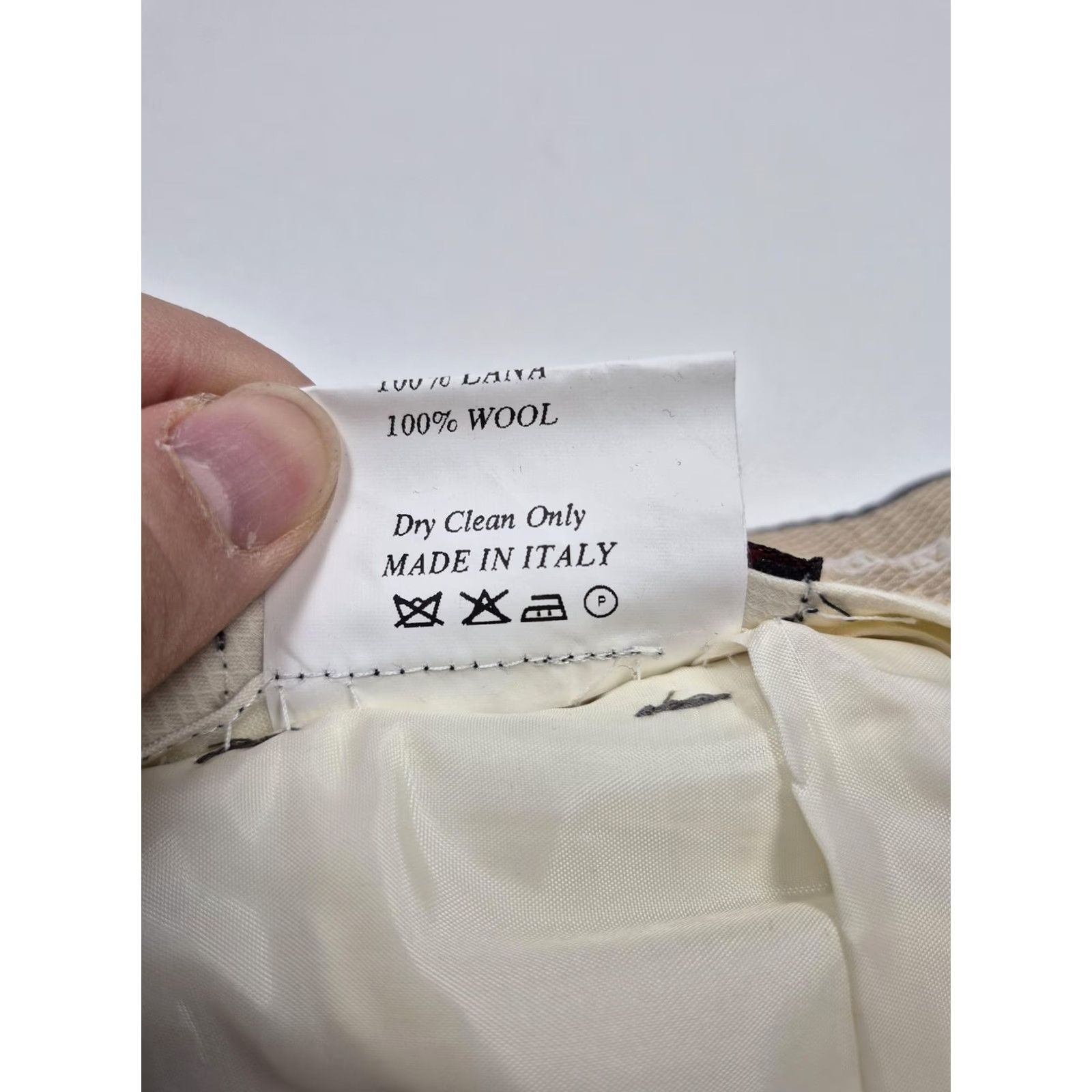 Vintage VTG Zanieri Dress Pants Mens 40x36 Gray Wool Pleated Straight Super 100s Italy Size US 30 / EU 46 - 7 Thumbnail