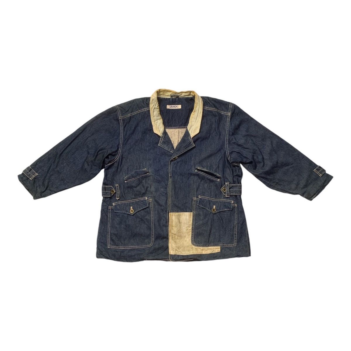 Japanese Brand Rare Design Samdo Denim Jackets Size XL / US 12-14 / IT 48-50 - 1 Thumbnail