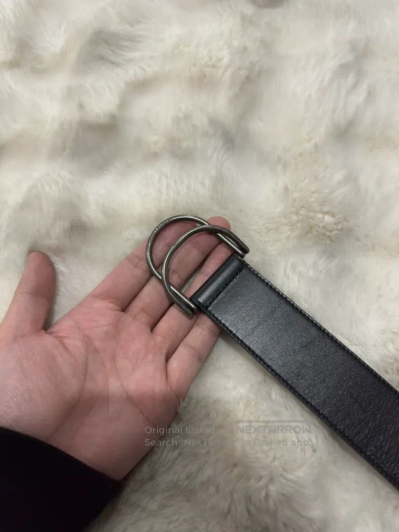 Saint Laurent Paris Saint Laurent Paris size 80 Double Ring Leather Belt Size ONE SIZE - 5 Thumbnail