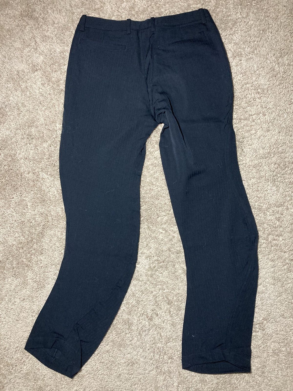 Masaki Matsushima 90s Masaki Matsushima Homme Curved S Shape Striped Slacks Size US 30 / EU 46 - 7 Thumbnail