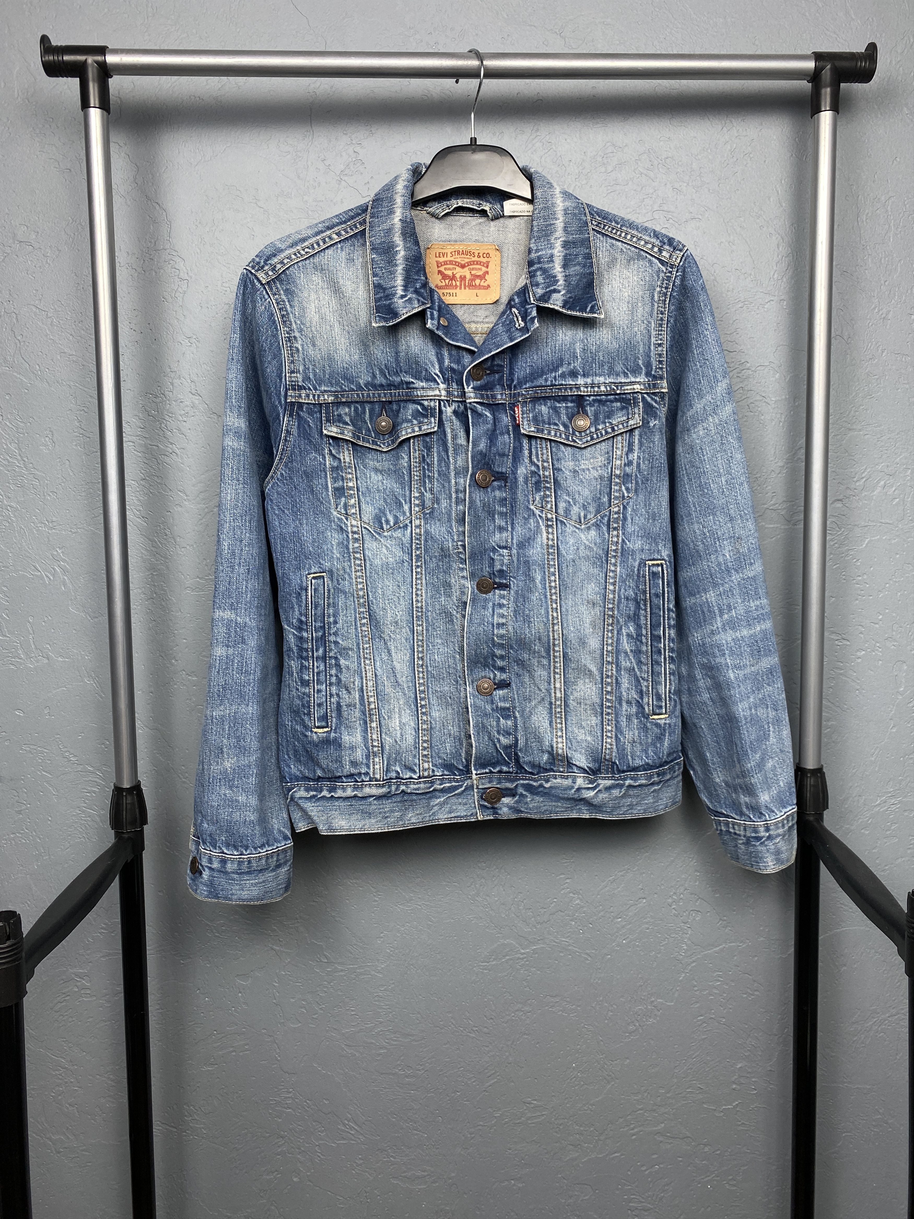 Harley Davidson Levi's x Harley Davidson Womens Custom Denim Jacket Size L / US 10 / IT 46 - 4 Thumbnail