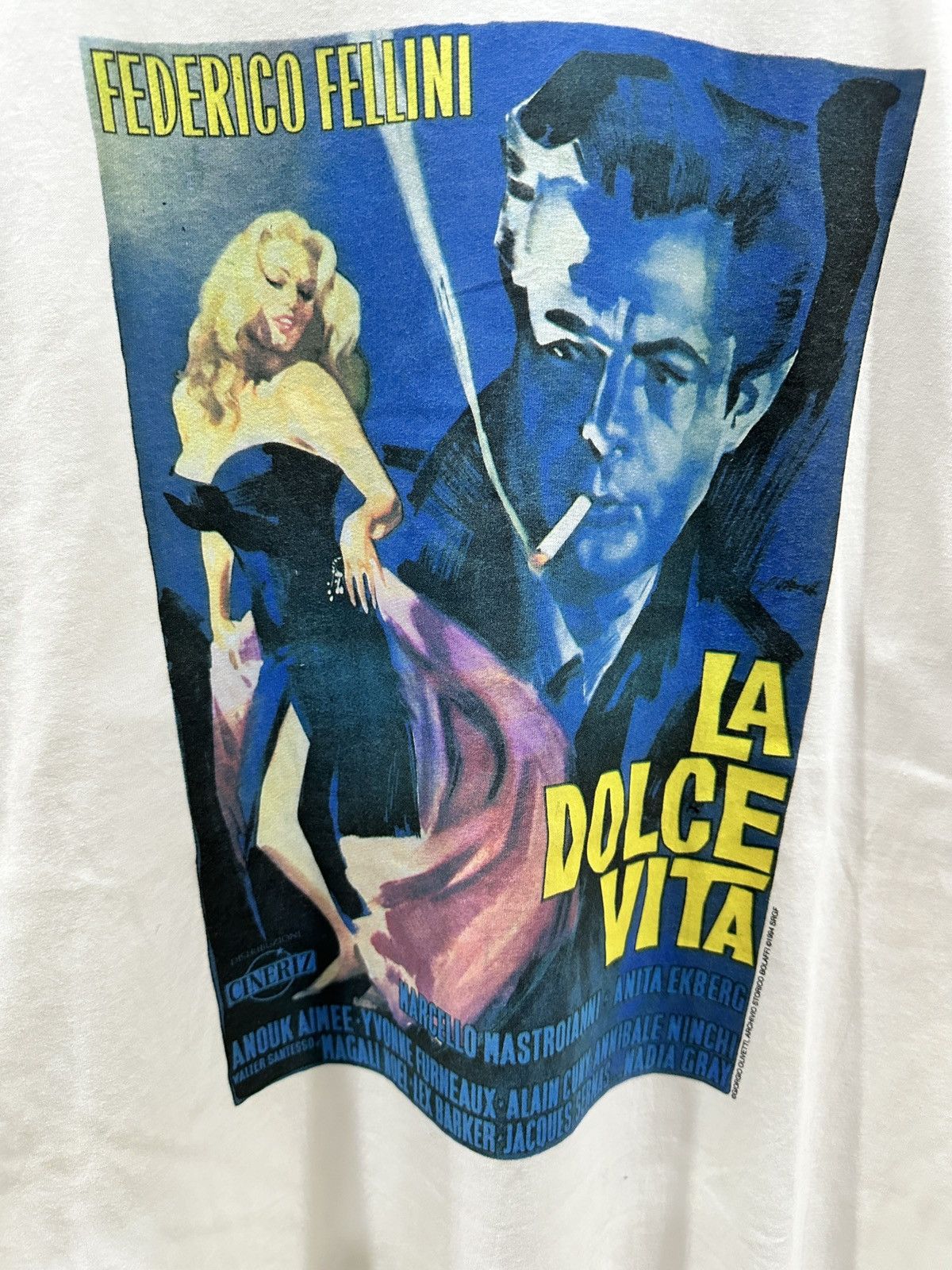 Vintage vintage 1994 LA DOLCE VITA thriller comedy promo t-shirts Size US XL / EU 56 / 4 - 3 Thumbnail