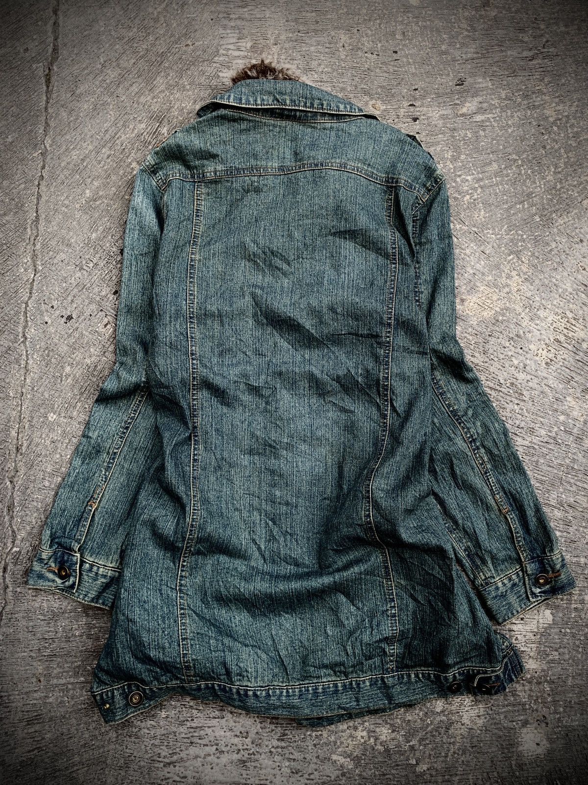 2000s Faux fur long Kmrii style jacket