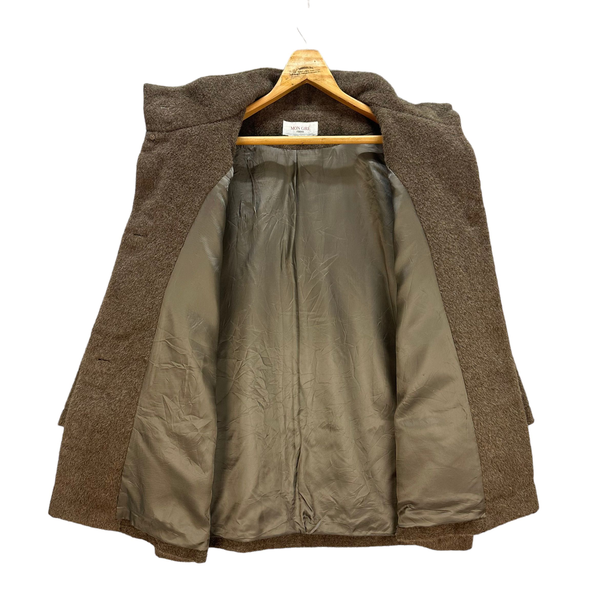 Japanese Brand MON GRE FEMME MOHAIR COAT #8060-199 Size M / US 6-8 / IT 42-44 - 7 Thumbnail