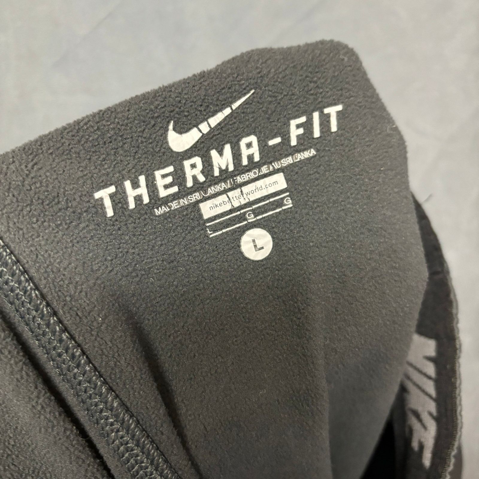 Nike Nike Sweatpants Mens Large Fleece Lined Thermafit Drawstring Size US 32 / EU 48 - 4 Thumbnail