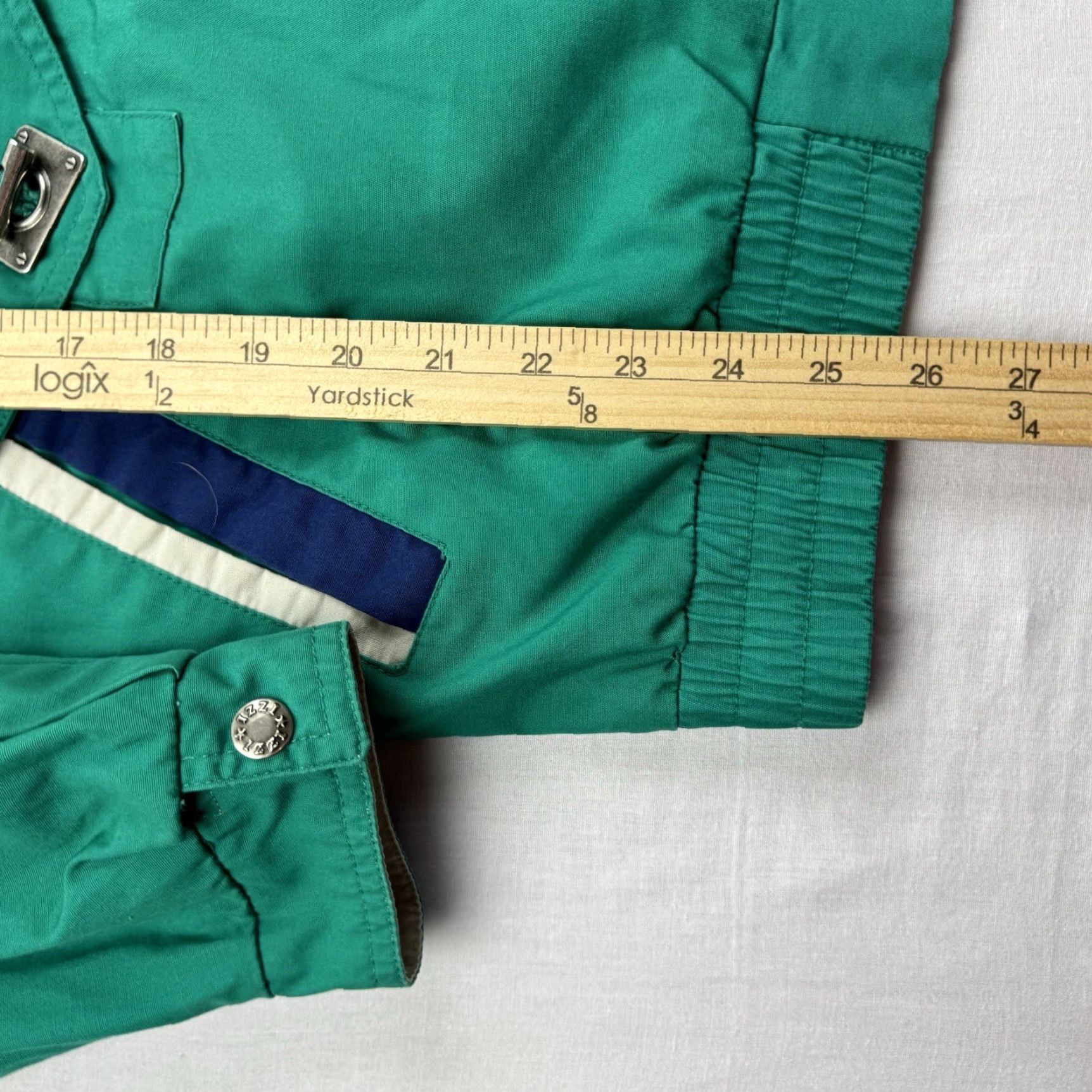 Vintage VINTAGE Innovations Windbreaker Jacket Womens Large Green Snap Up Collar 90s 80s Size L / US 10 / IT 46 - 6 Thumbnail