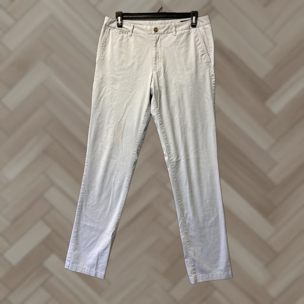 Bonobos Bonobos Pants Slim Chino Mens 34x36 Gray Stretch Cotton Spandex Flat Front Tapered Leg Casual Business Size US 34 / EU 50 - 1 Thumbnail