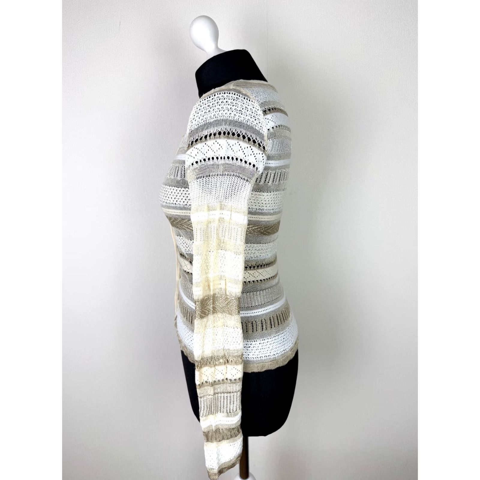 Kenzo Kenzo Cardigan Jungle womens jumper Size L Beige Wool Blend Round Neck Cardigan Womens L Beige Kenzo Jumper Size L / US 10 / IT 46 - 3 Thumbnail