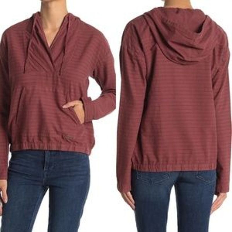 Prana Prana | Farin Hooded Pullover Top in Rose | Size Small Size S / US 4 / IT 40 - 2 Thumbnail