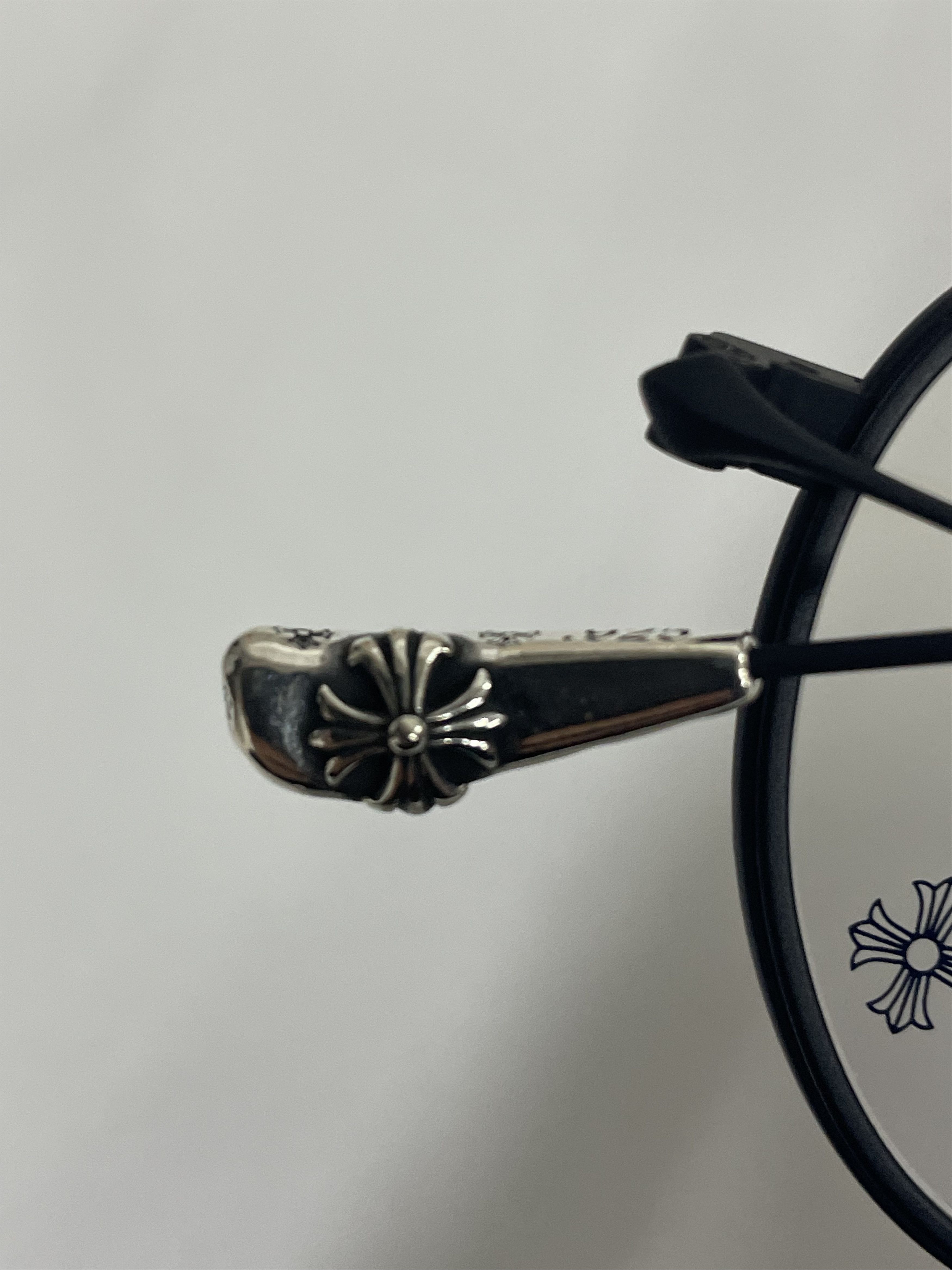 Chrome Hearts Chrome Hearts BONE PRONE IV MBK Glasses Frame Size ONE SIZE - 11 Thumbnail