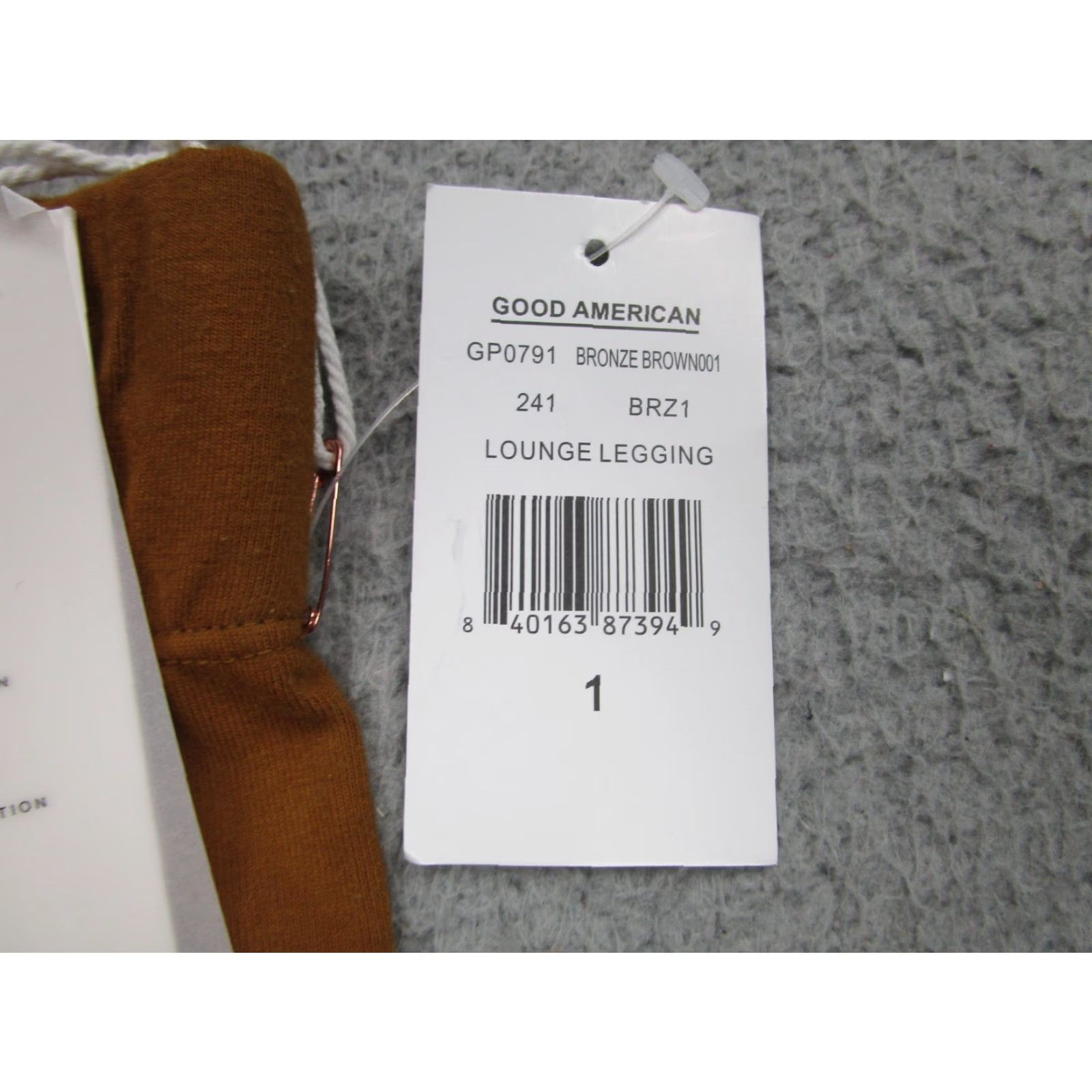 Good American Good American Women's Lounge Leggings Size 1 Brown Cotton Spandex High Rise Quick Dry Activewear Size 25" / US 0 / IT 36 - 6 Thumbnail