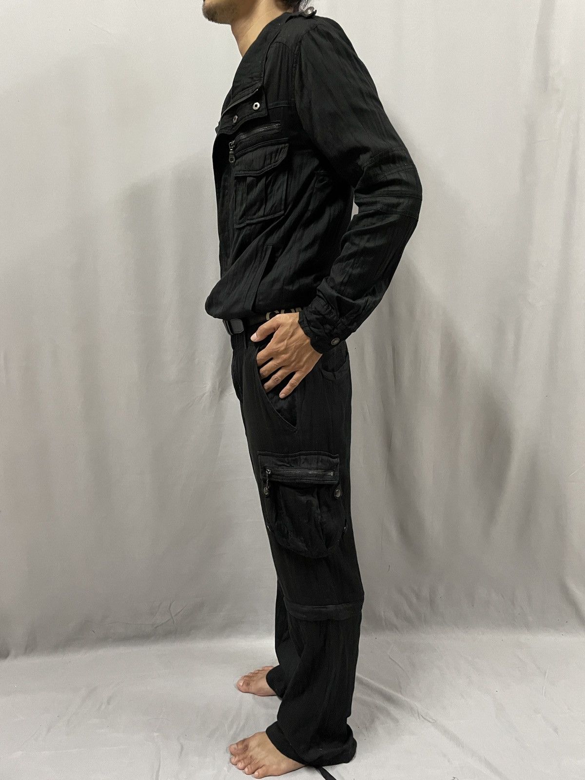 Designer × Japanese Brand Japanese brand LAGUST jumpsuit. Avant garde punk fashion. Size US 35 - 2 Thumbnail