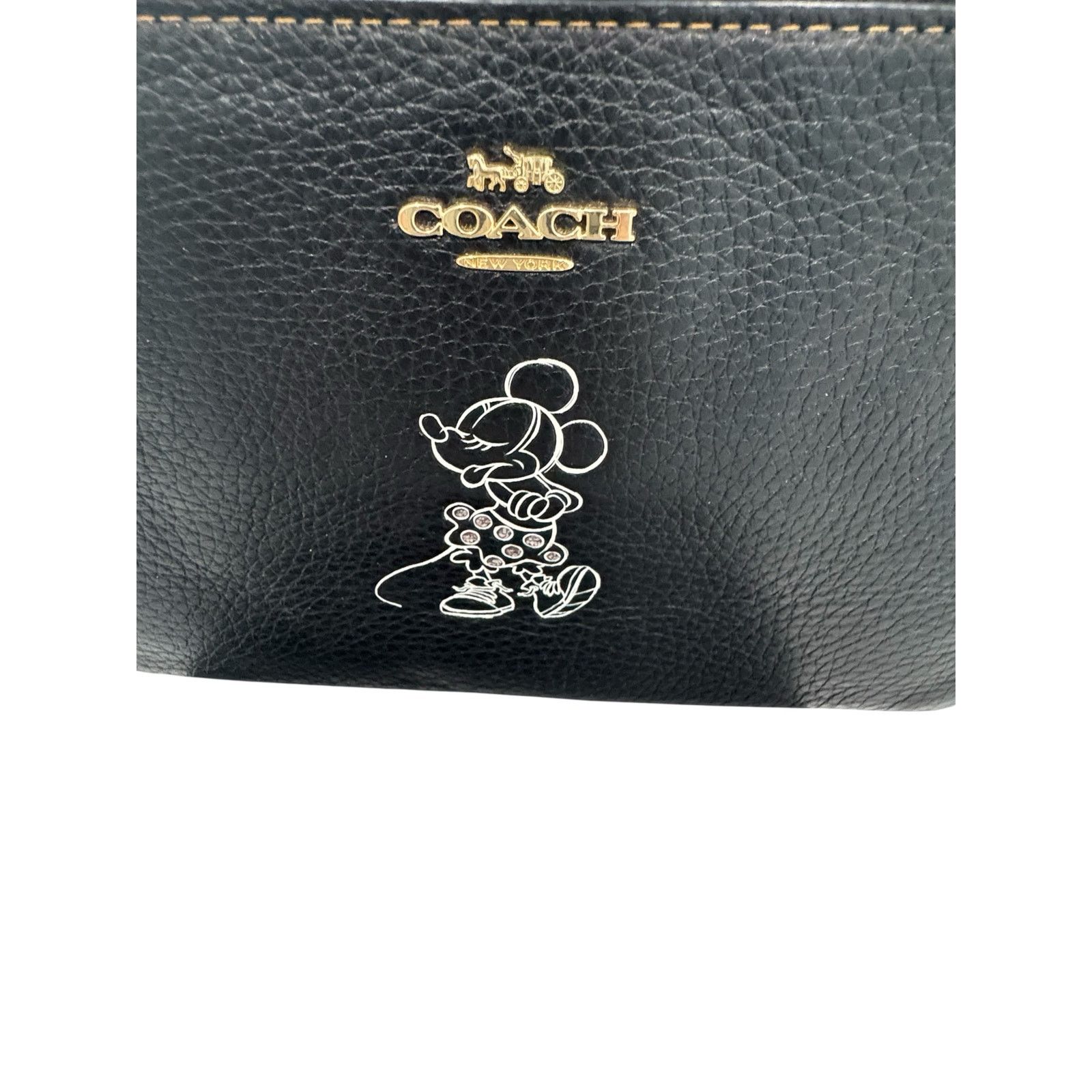 Coach Coach x Disney Black Leather Minnie Mouse Wristlet Size ONE SIZE - 4 Thumbnail