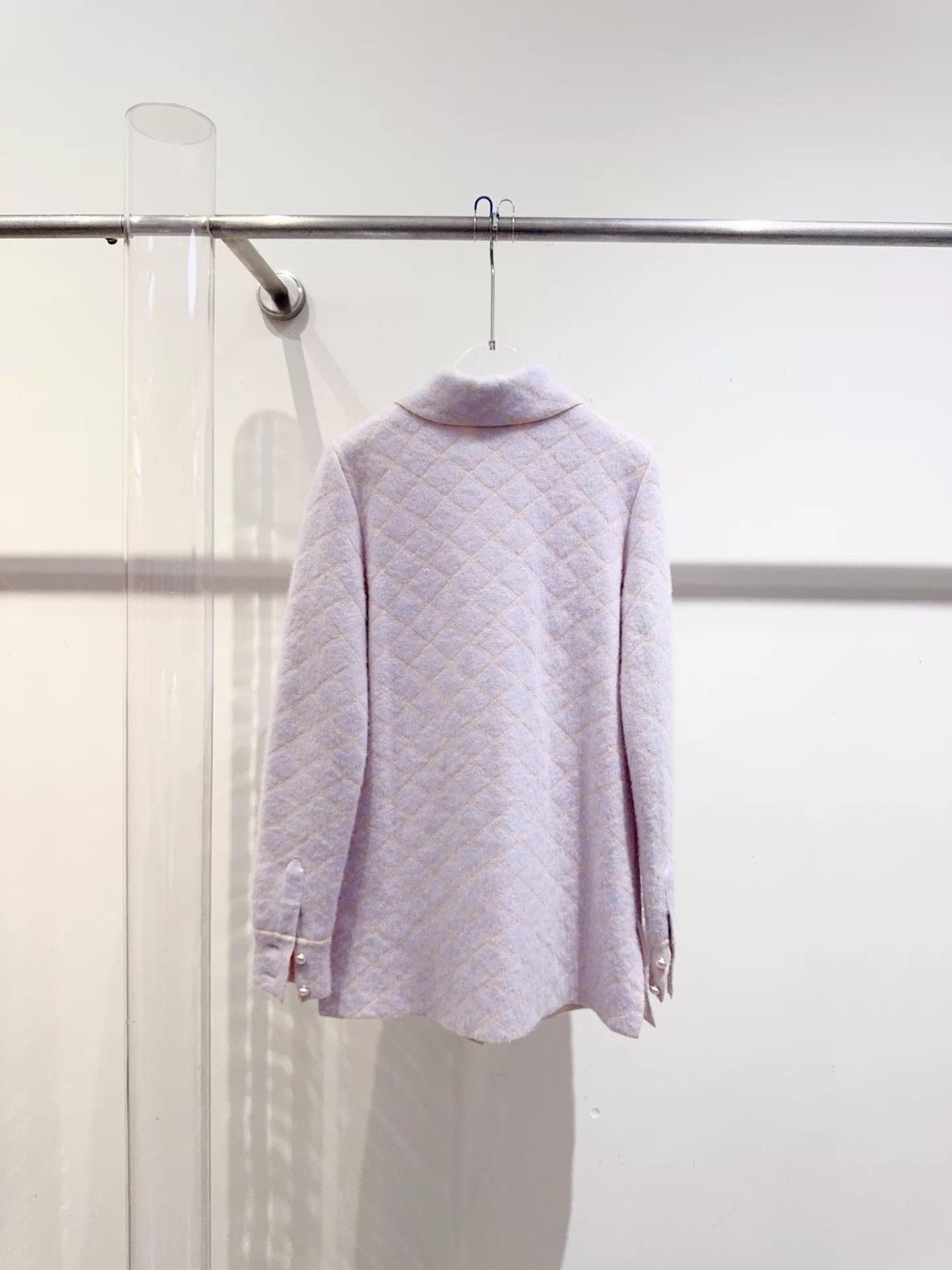 Chanel Chanel Cashmere Coat Pale Pink-Purple 34 BNWT Size XS / US 0-2 / IT 36-38 - 4 Thumbnail