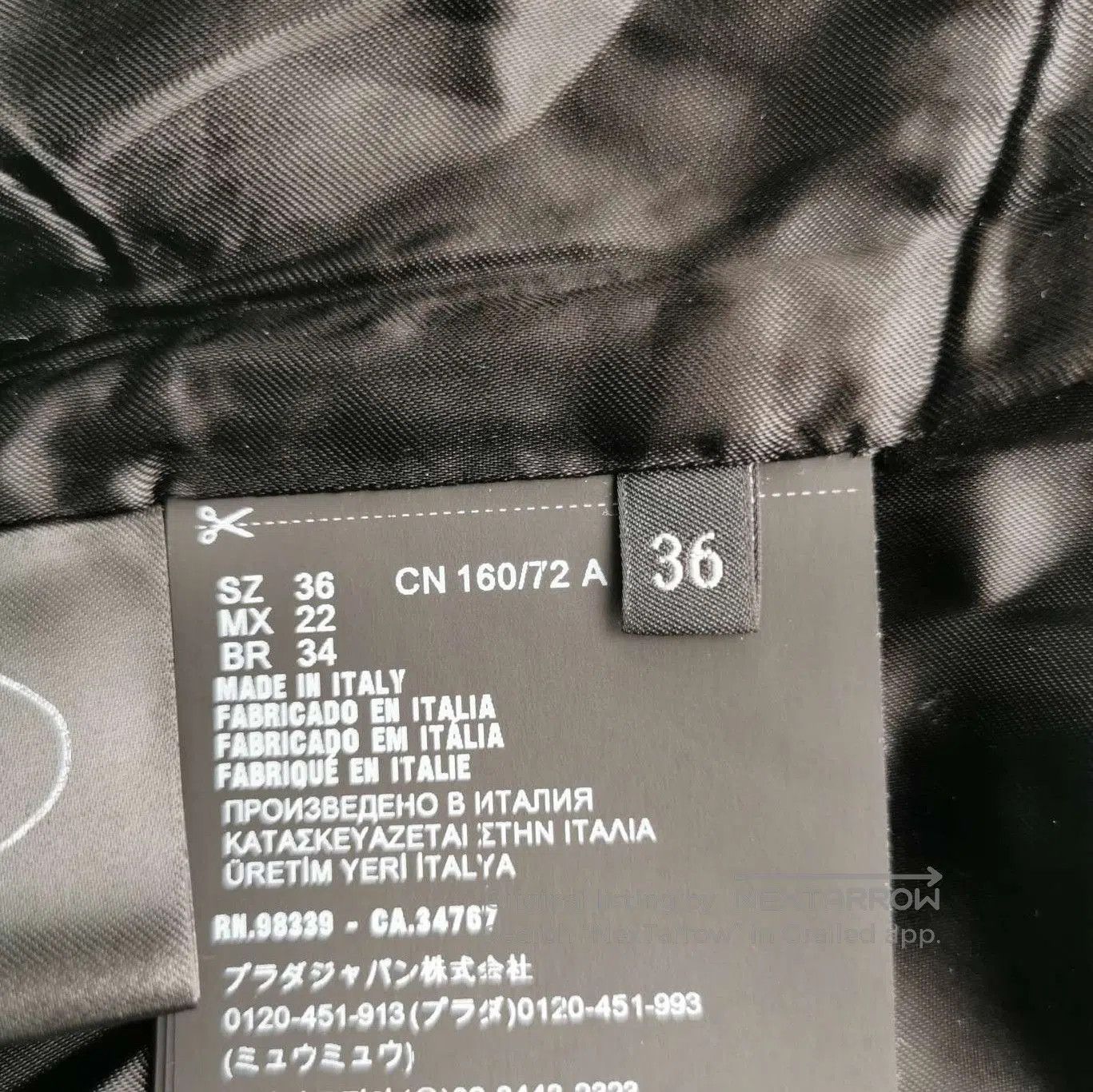 Prada Prada Charcoal Wool Cashmere Blend Coat . Size US S / EU 44-46 / 1 - 5 Thumbnail