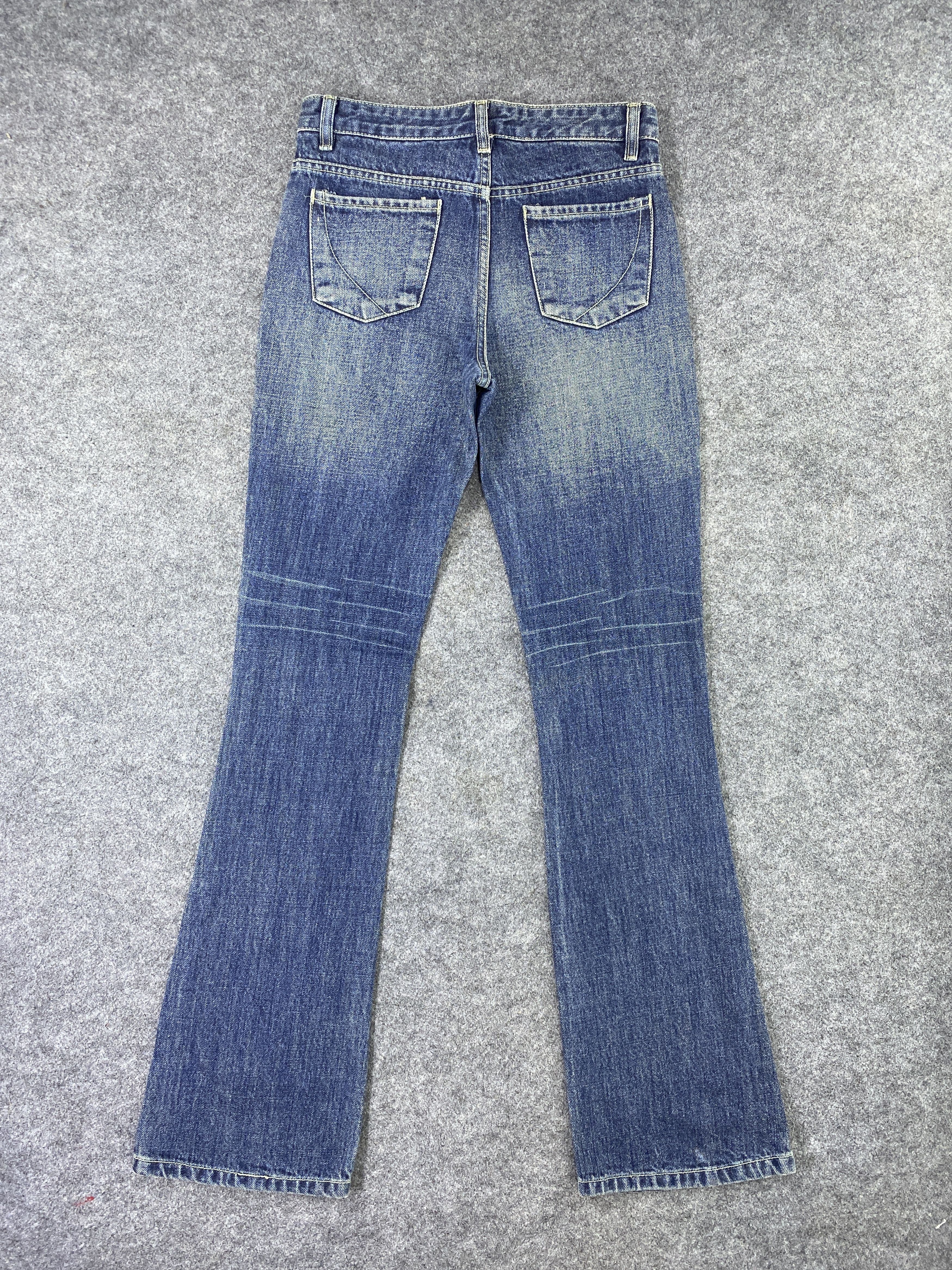 Japanese Brand Japanese Brand Blue Wash Flare Jeans - J984 Size 28" / US 6 / IT 42 - 3 Thumbnail
