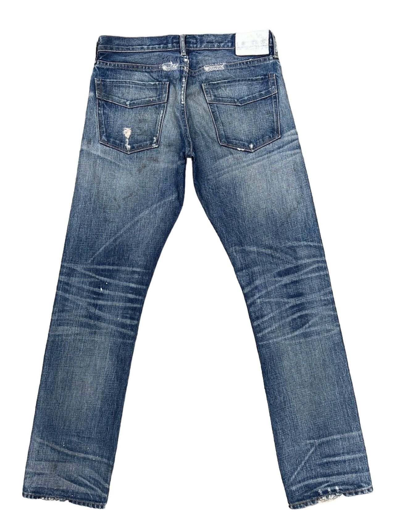 Hysteric Glamour Vintage Ron Herman RHD02 Bad Water Rips Denim Selvedge Jeans Size US 31 - 2 Thumbnail