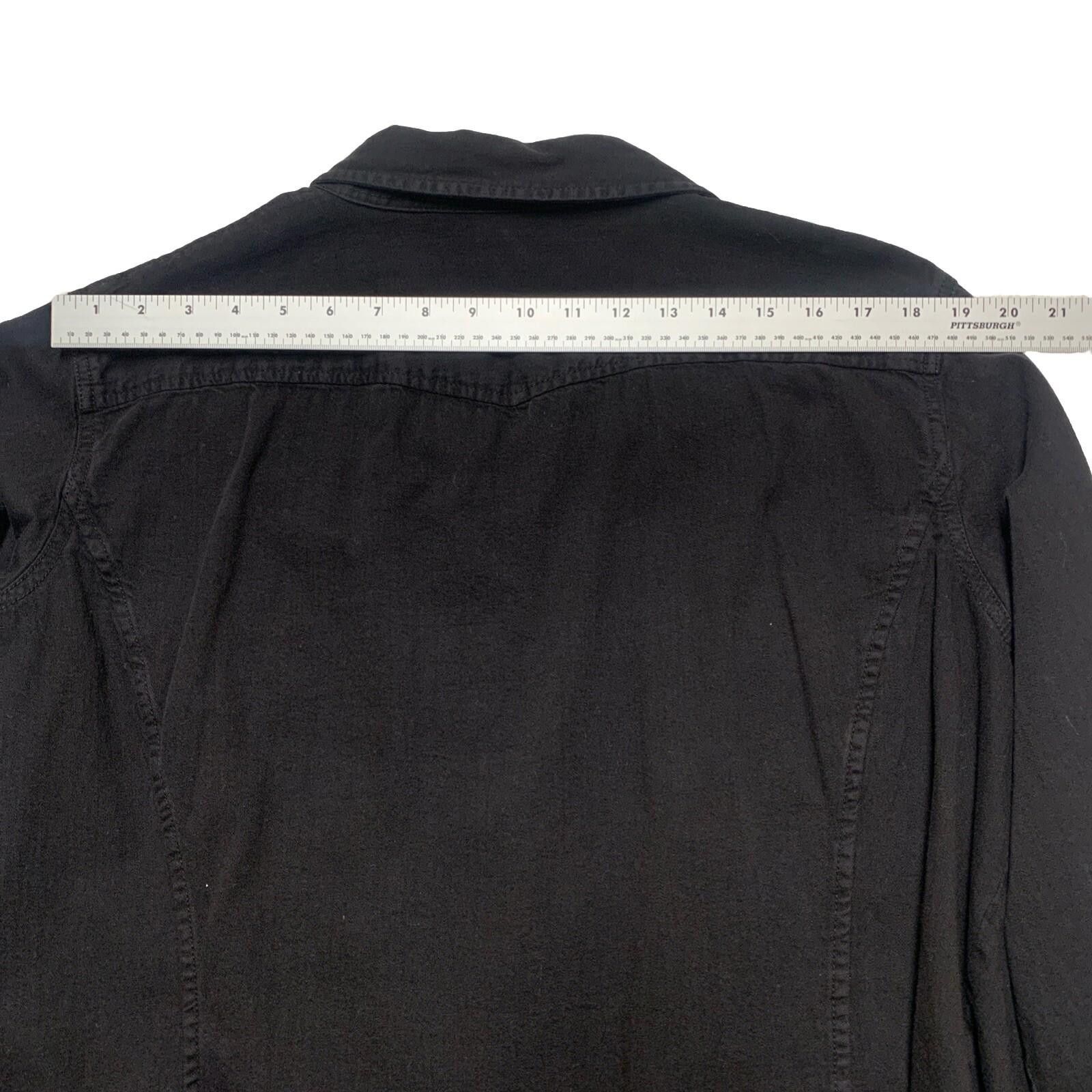 Other Lauren Jeans Co Mens 3X Black Military Shirt Shacket Cotton Size 3XL / US 20-22 - 11 Thumbnail