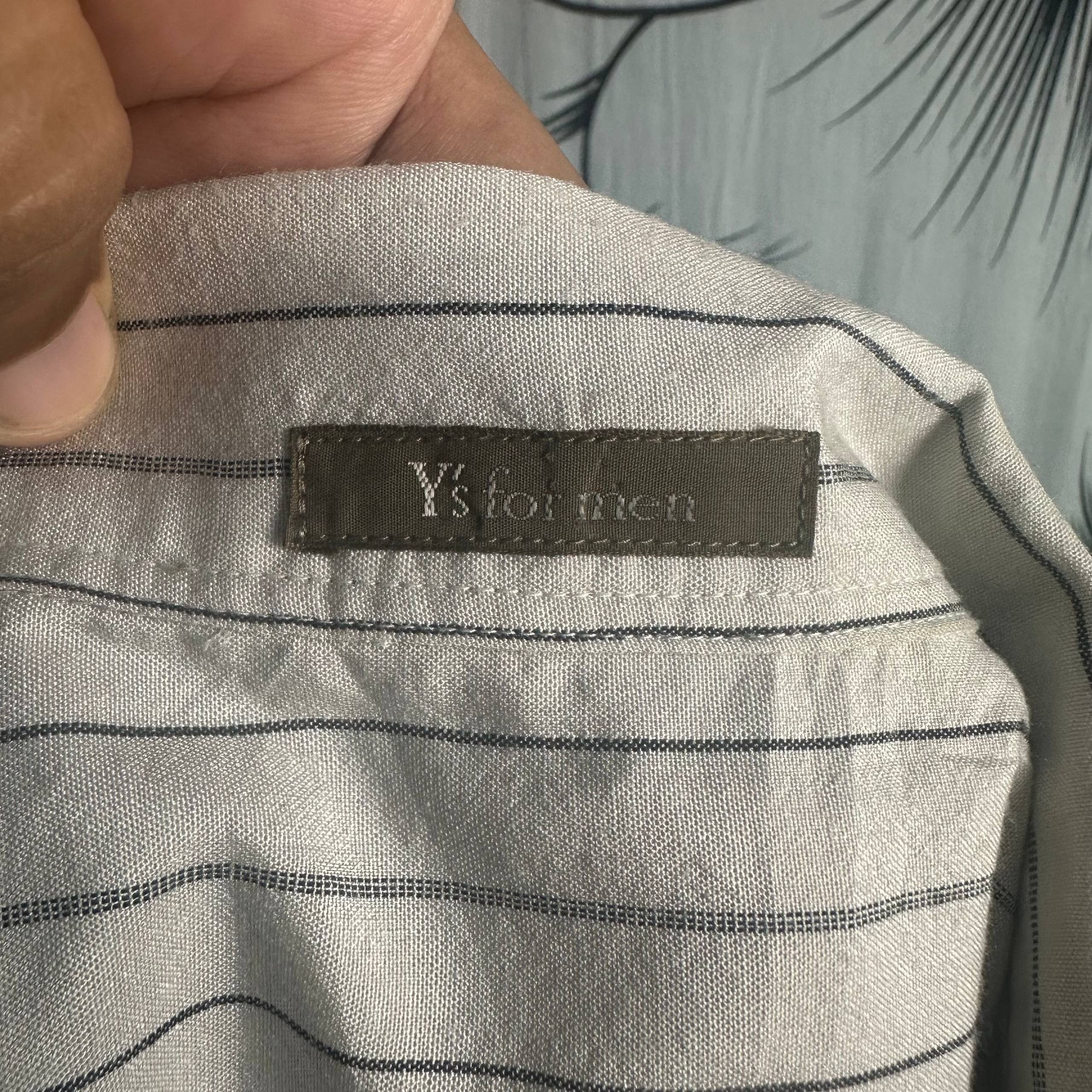 Yohji Yamamoto Archive Vintage 90s Yohji Yamamoto Y’s For Men Striped Shirt Size US XXL / EU 58 / 5 - 2 Thumbnail