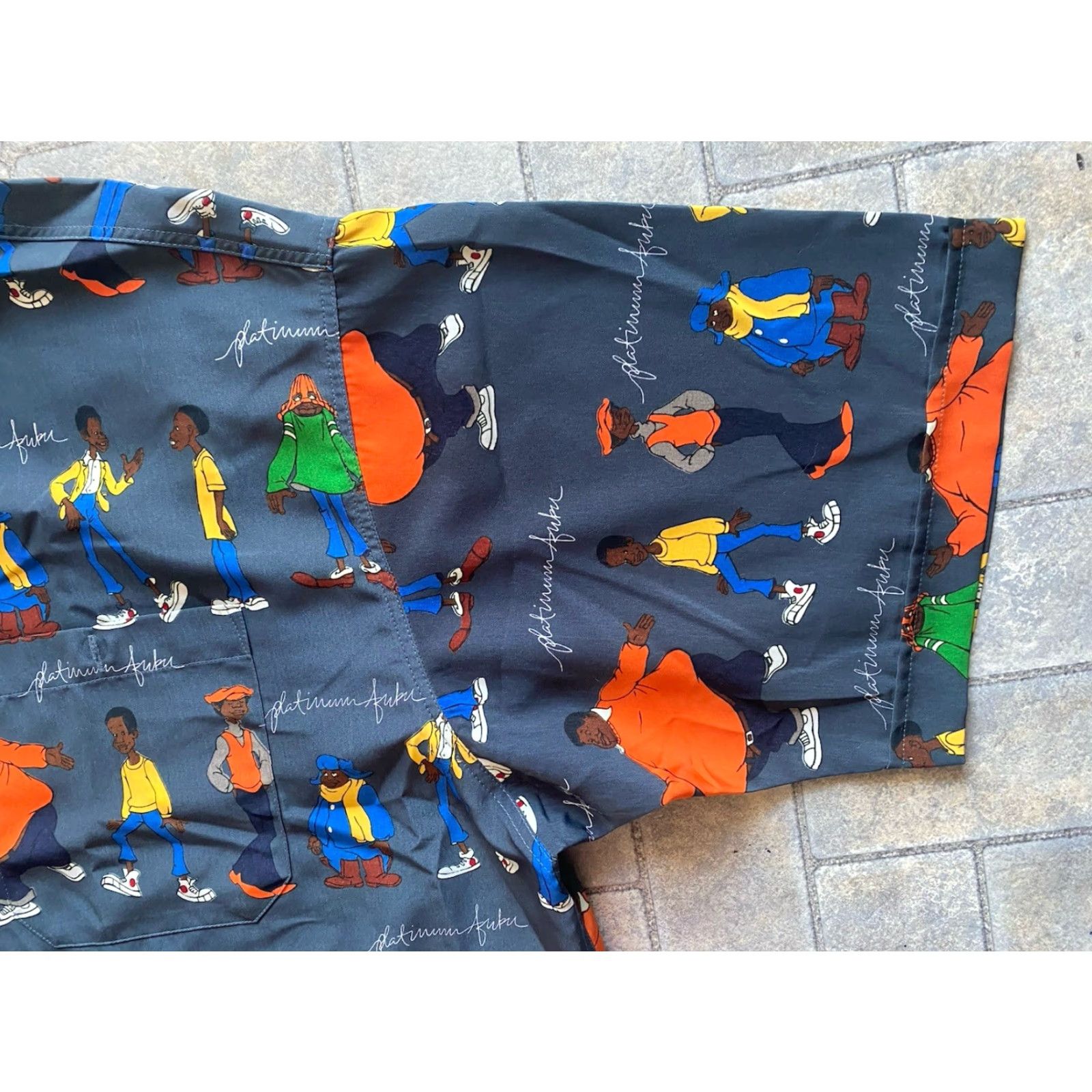 Fubu Platinum FUBU Fat Albert The Junkyard Gang Button Shirt Men’s 3XL Made In Korea Size US XXL / EU 58 / 5 - 4 Thumbnail