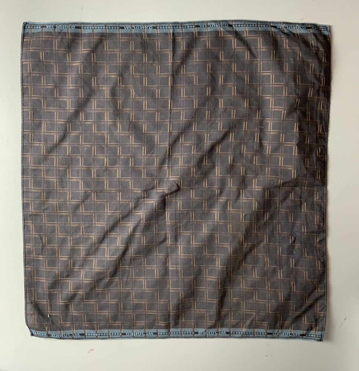 Japanese Brand Mr. Junko Spellout Bandana Handkerchief Size ONE SIZE - 5 Thumbnail