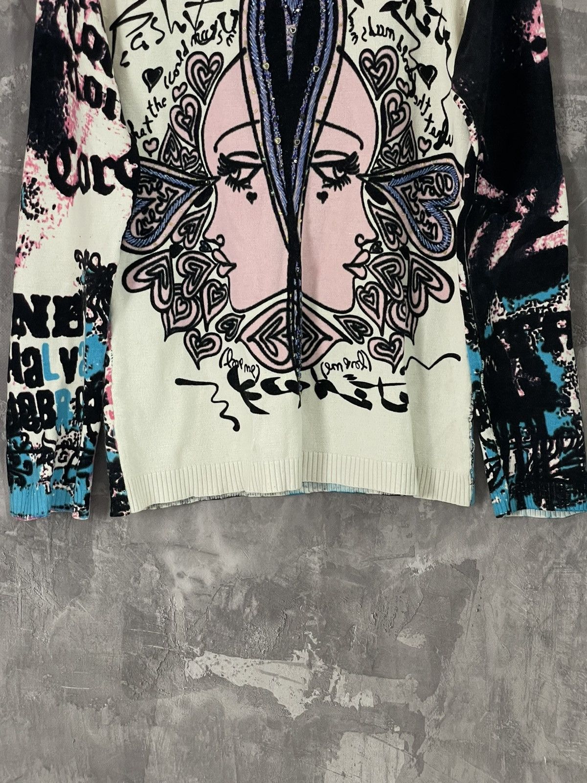 Hysteric Glamour Y2K Avant Garde Coloured Knit Glamour Sweater Size M / US 6-8 / IT 42-44 - 5 Thumbnail