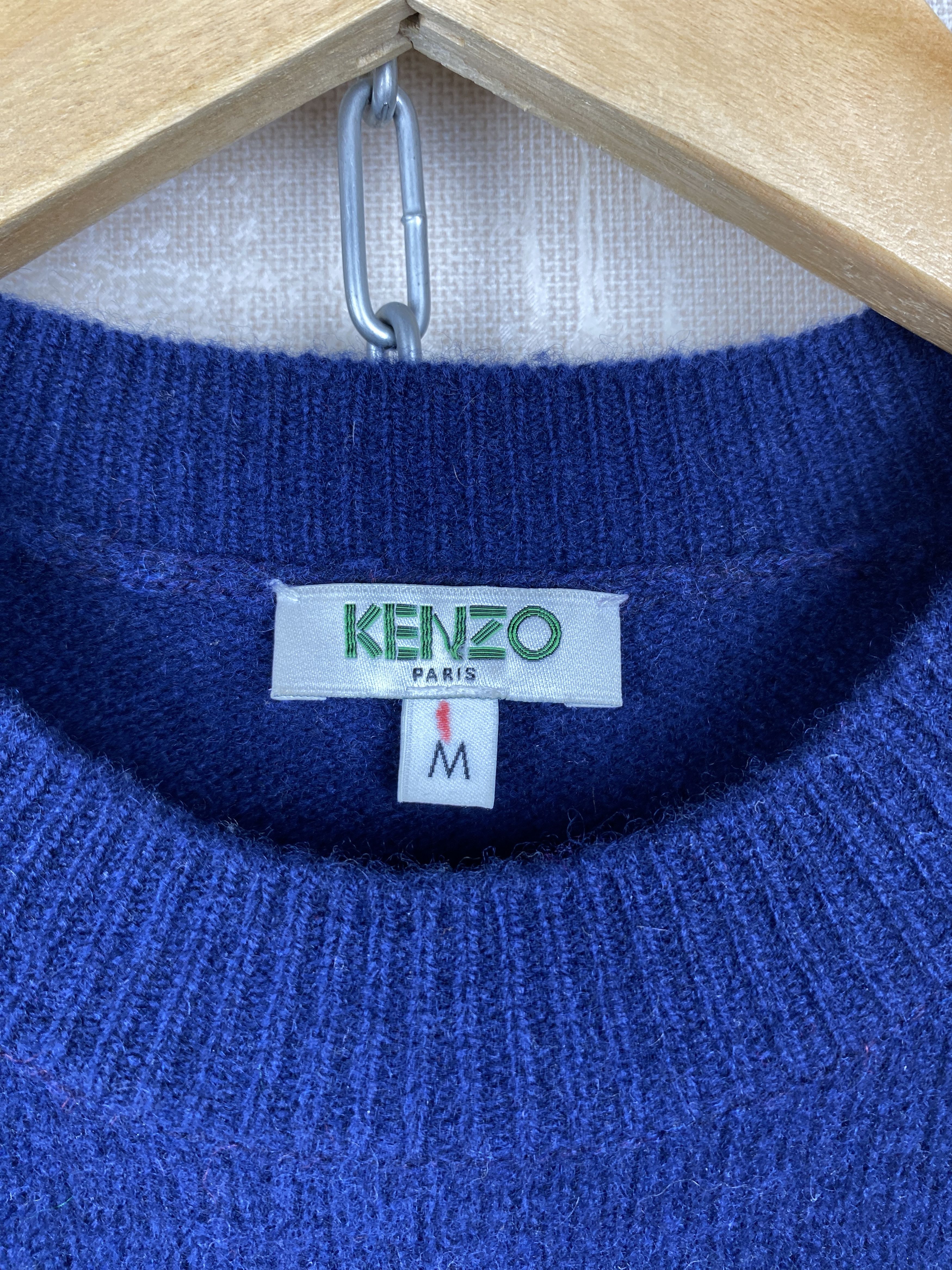Kenzo Kenzo Paris Wool Knit Spell Out Logo Pullover Sweater Size M / US 6-8 / IT 42-44 - 7 Thumbnail