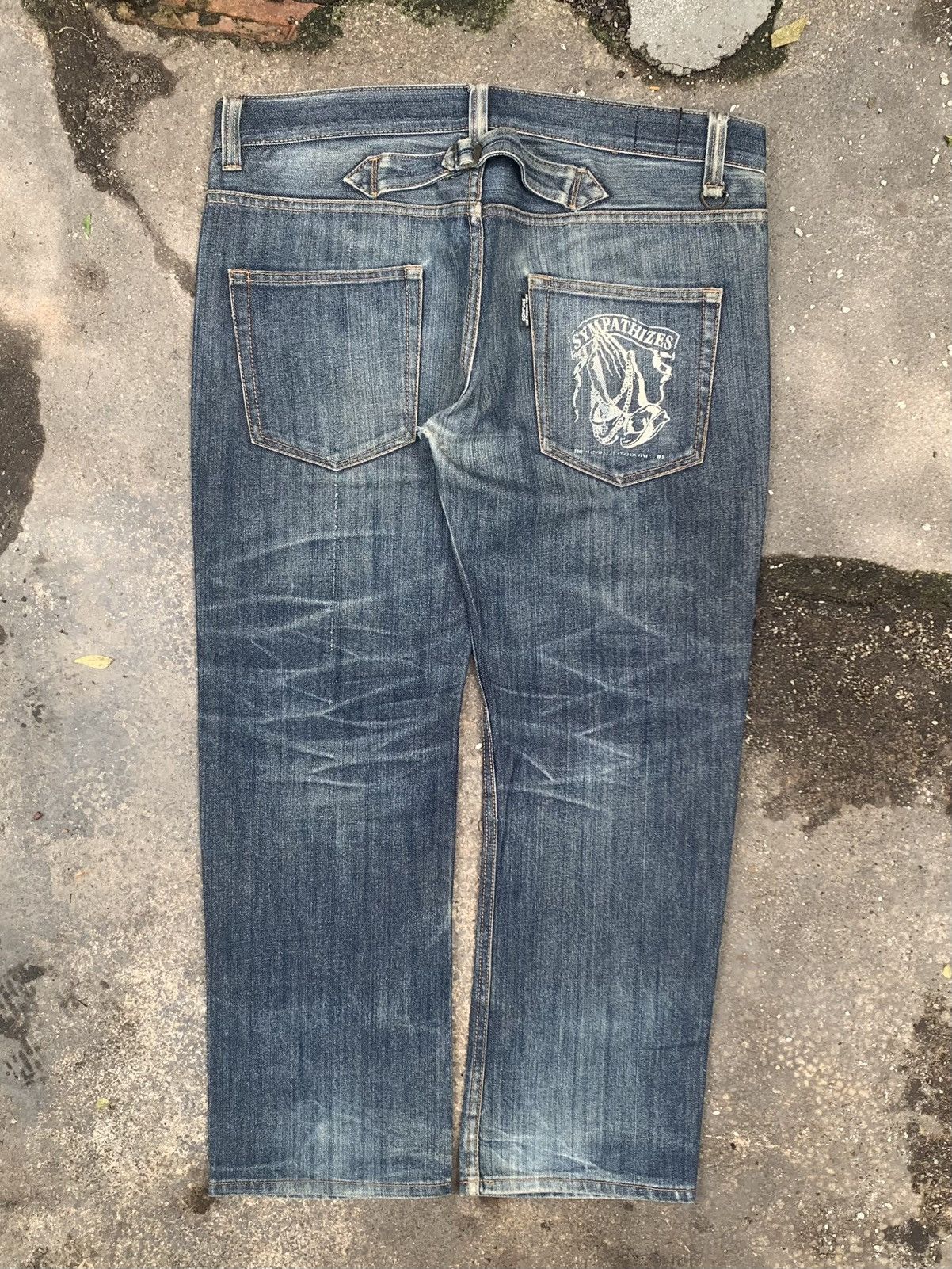 Japanese Brand × Vintage Vintage nun pattern jeans Size US 38 / EU 54 - 1 Thumbnail