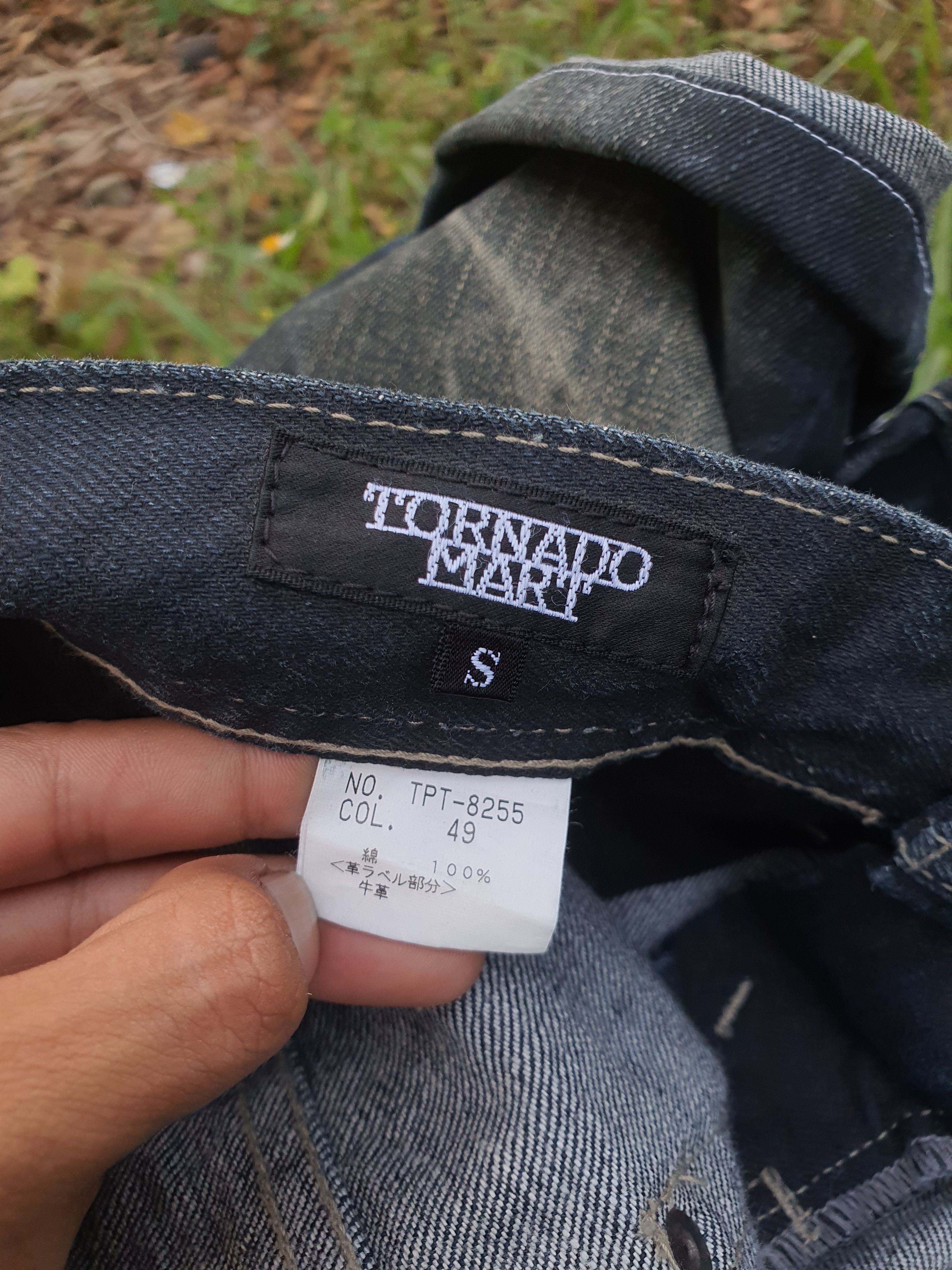 Tornado Mart 🔥 Vtg TORNADO MART Studded Shorts Denim Jeans Size US 32 / EU 48 - 5 Thumbnail