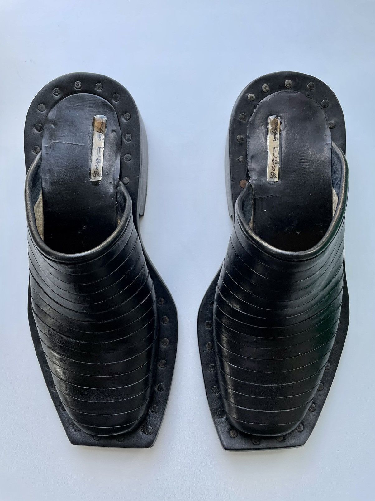 Other Summer Joseph Debach Black Polished Clogs Size 5/35,5 Size US 5 / IT 35 - 3 Thumbnail