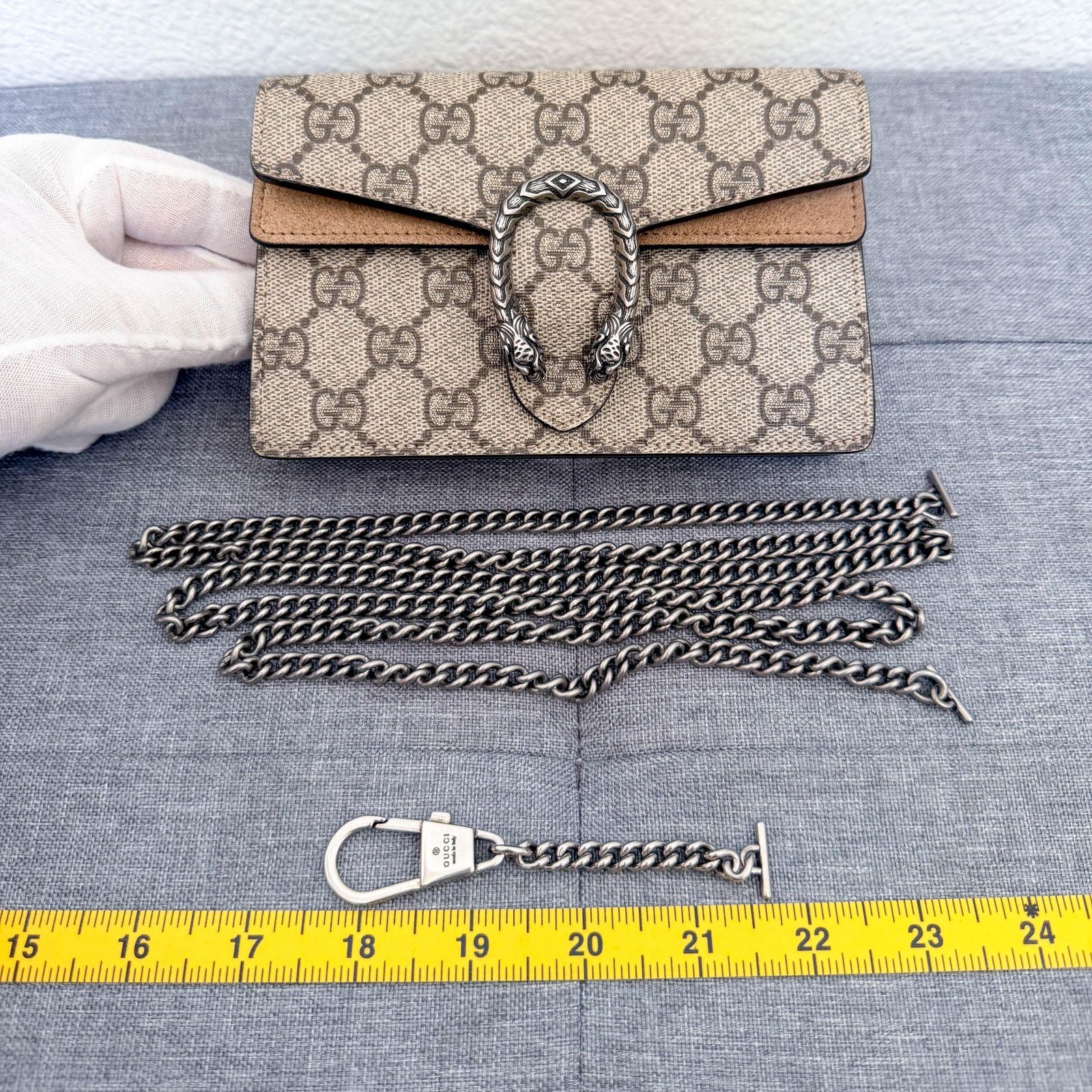 Gucci Gucci Mini Dionysus GG Supreme Chain Bag Size ONE SIZE - 2 Thumbnail