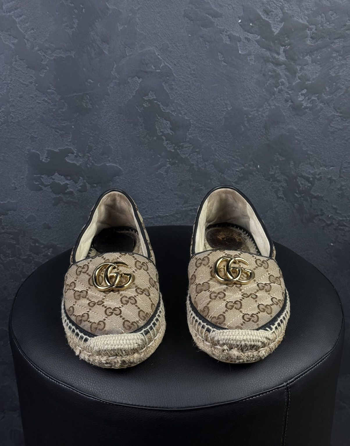 Gucci Gucci GG Supreme Canvas Monogram Espadrille Flats Slip Ons Size US 6 / IT 36 - 3 Thumbnail