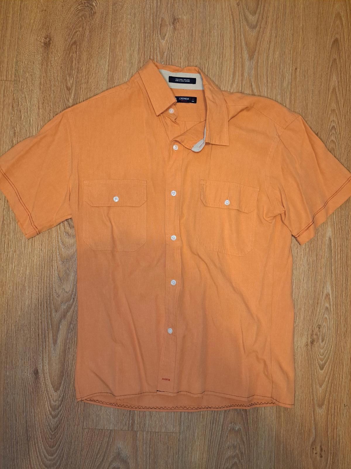 Daniel Cremieux Daniel Cremieux Button Up Shirt Medium Orange Linen Blend Size US M / EU 48-50 / 2 - 1 Thumbnail