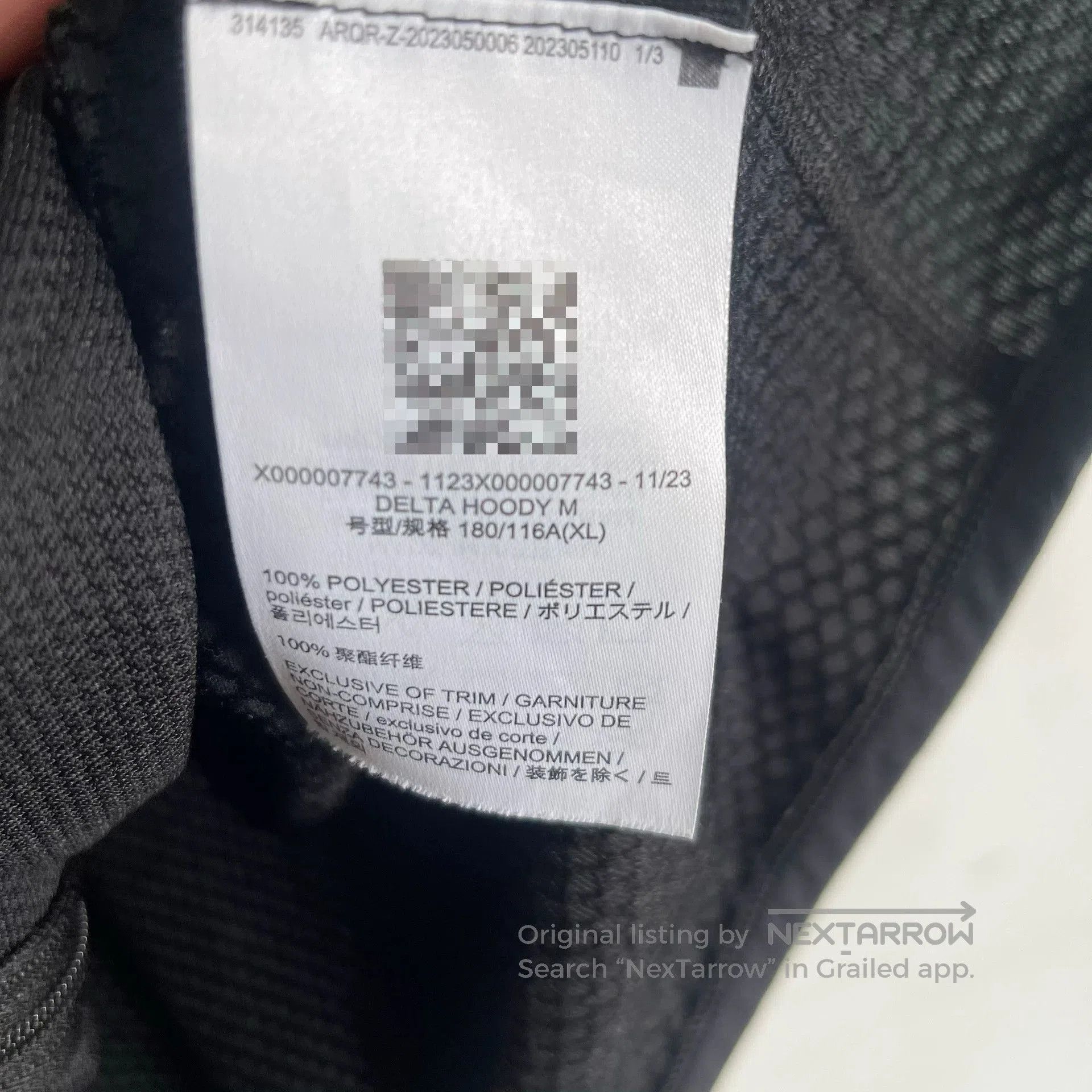 Arc'teryx Arcteryx Delta Black Full-Zip Hoodie. Size US XL / EU 56 / 4 - 4 Thumbnail