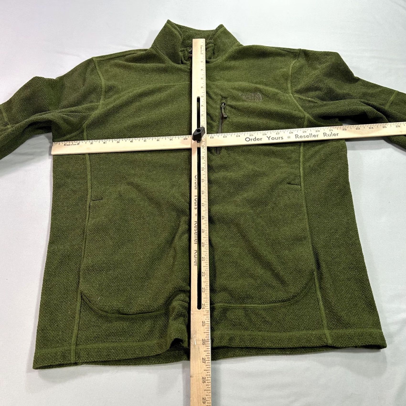 The North Face The North Face Jacket Mens Medium Full Zip Fleece Outdoor Hiking Olive Green Windbreaker Pockets Logo Zip Size US M / EU 48-50 / 2 - 4 Thumbnail