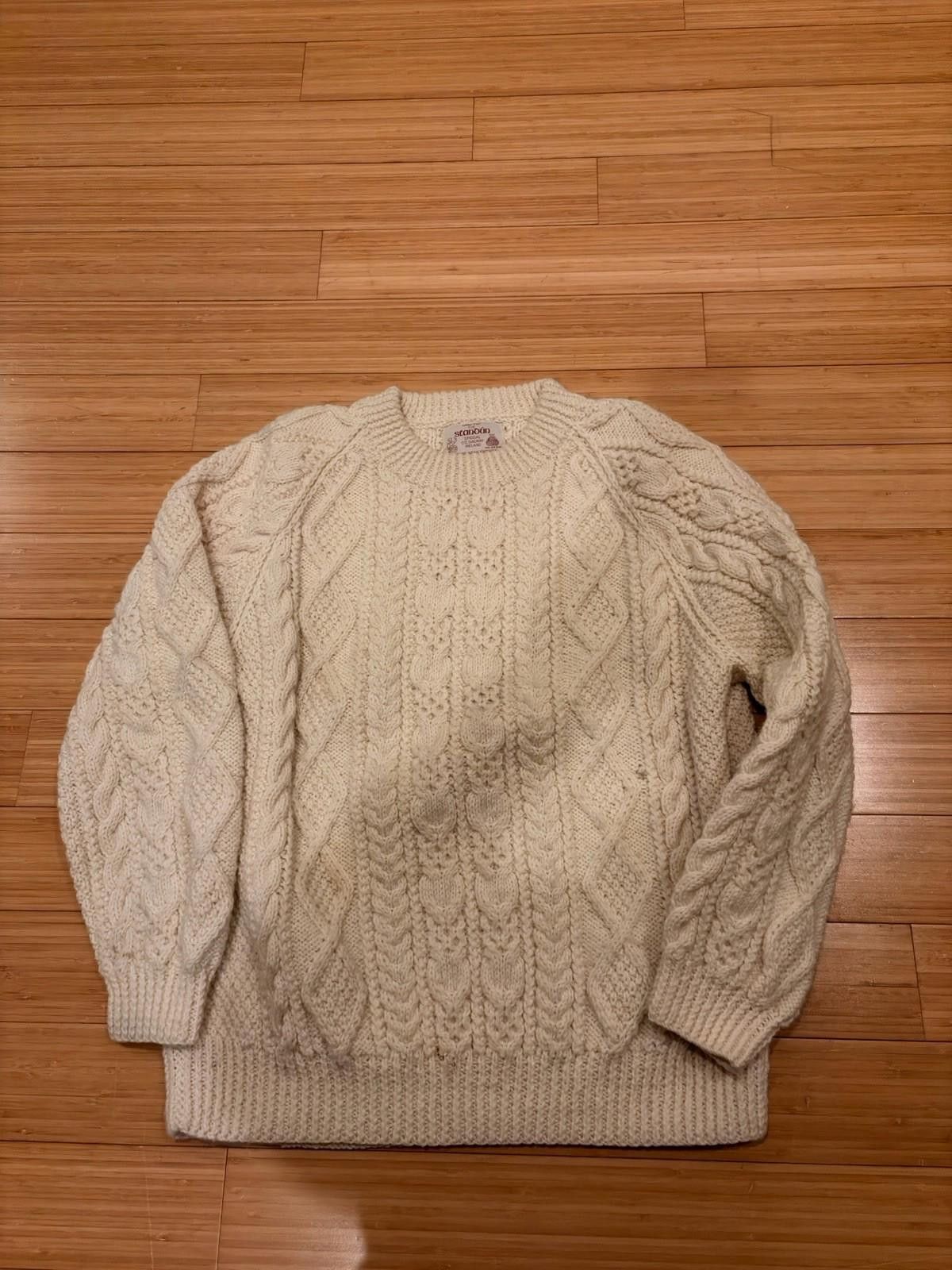 Other Standun Galway Ireland Men’s Wool Cable Knit Sweater Size US L / EU 52-54 / 3 - 1 Thumbnail