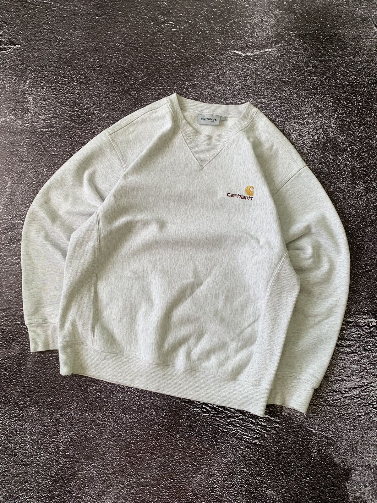 Carhartt Carhartt American Script Grey Sweatshirt Size US S / EU 44-46 / 1 - 2 Thumbnail