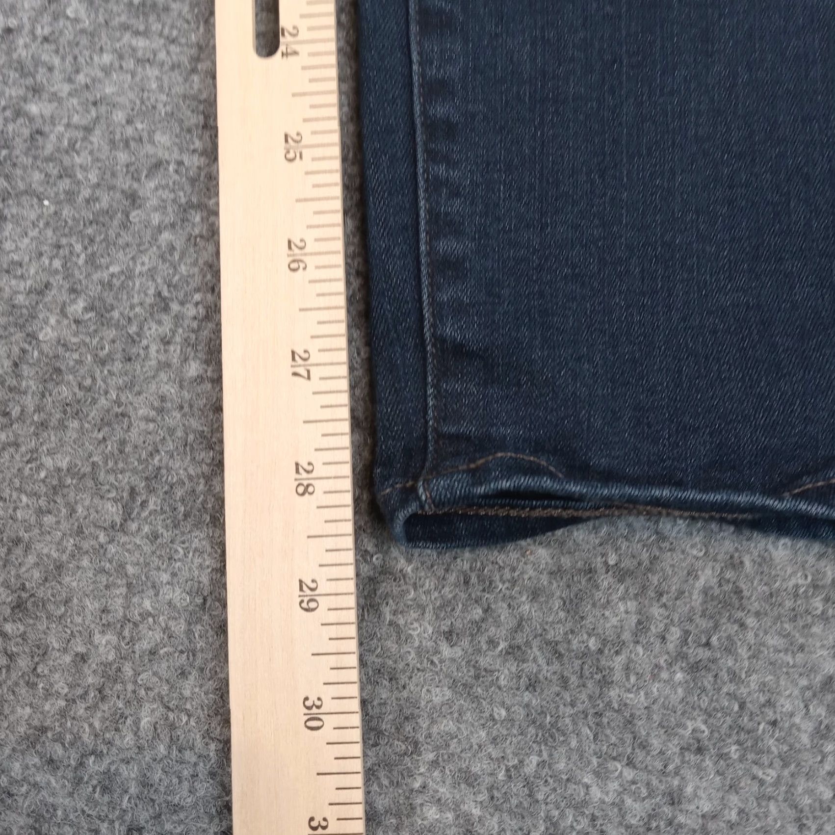 Paige Paige Womens Blue Denim Skinny Jeans Size 24 Low Rise Stretch Size 42" / US 20 - 3 Thumbnail